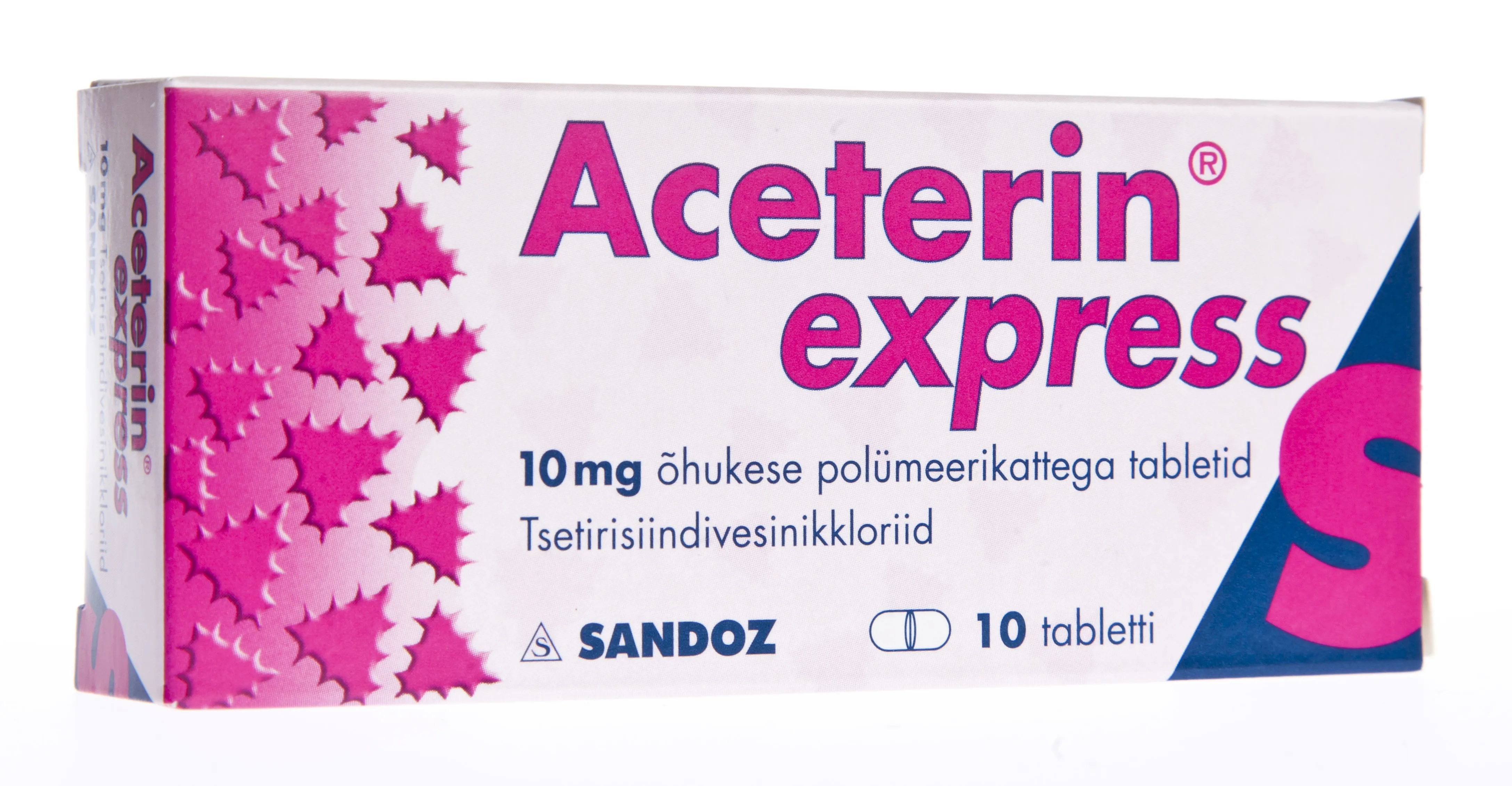 ACETERIN EXPRESS KAETUD TBL 10MG N10 - Tootepilt 