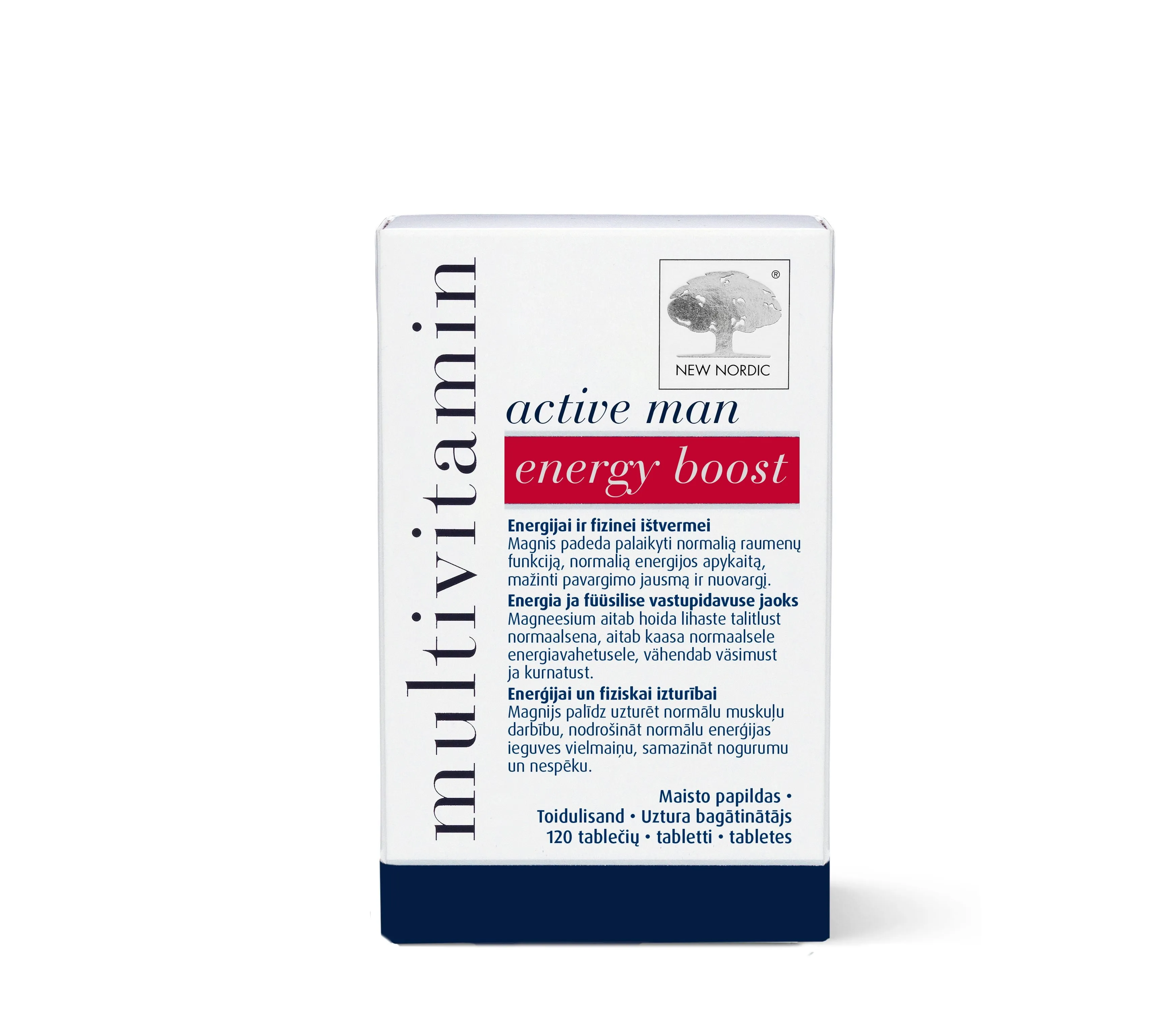 NEW NORDIC MULTI ACTIVE MAN ENERGY BOOST N120 - Tootepilt 