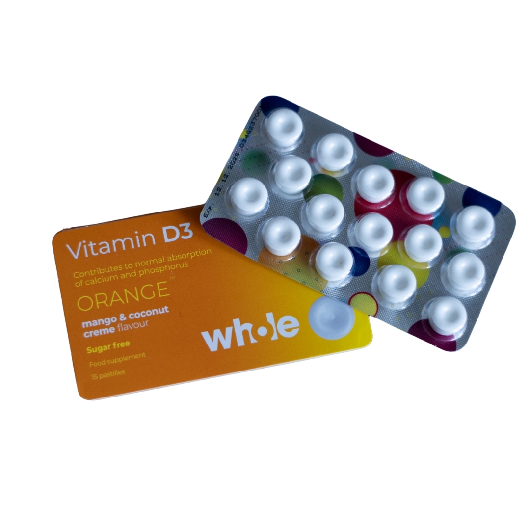 WHOLE VITAMIINI PASTILLID D-VITAMIIN N15 - Tootepilt 