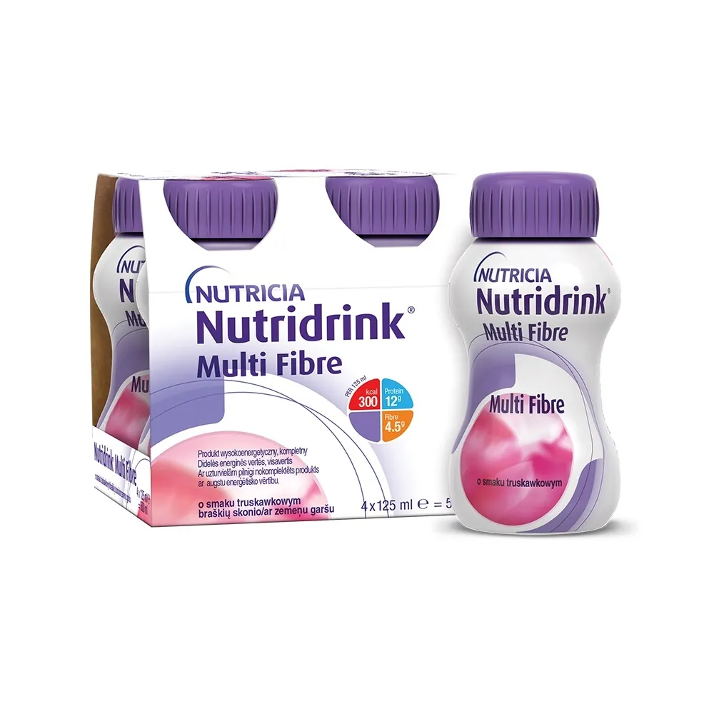 NUTRIDRINK MULTI FIBRE KIUDAINEGA 125ML N4 MAASIKAS - Tootepilt 
