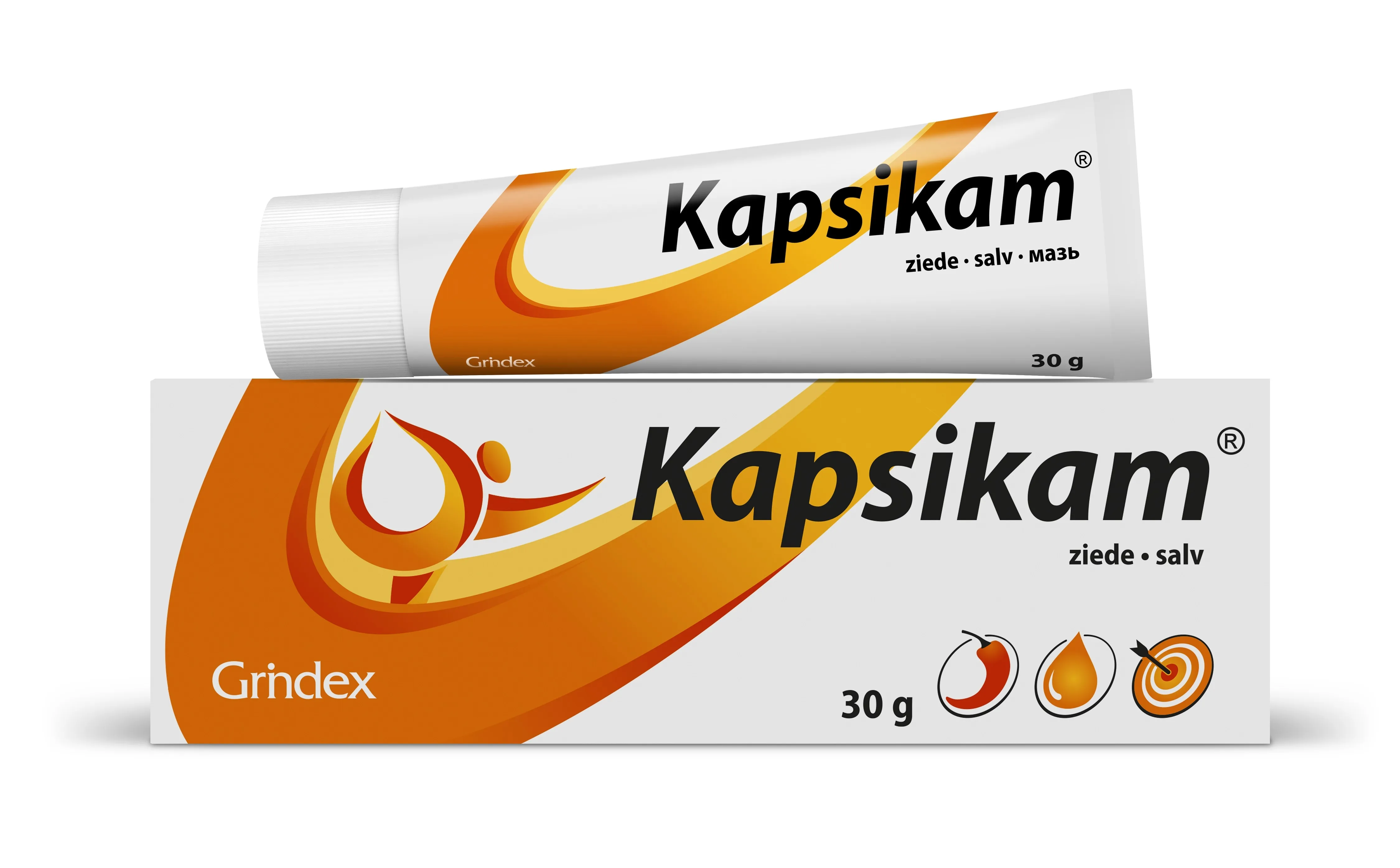 KAPSIKAM SALV 20MG+2MG+30MG+30MG+50MG/G 30G - Tootepilt 1