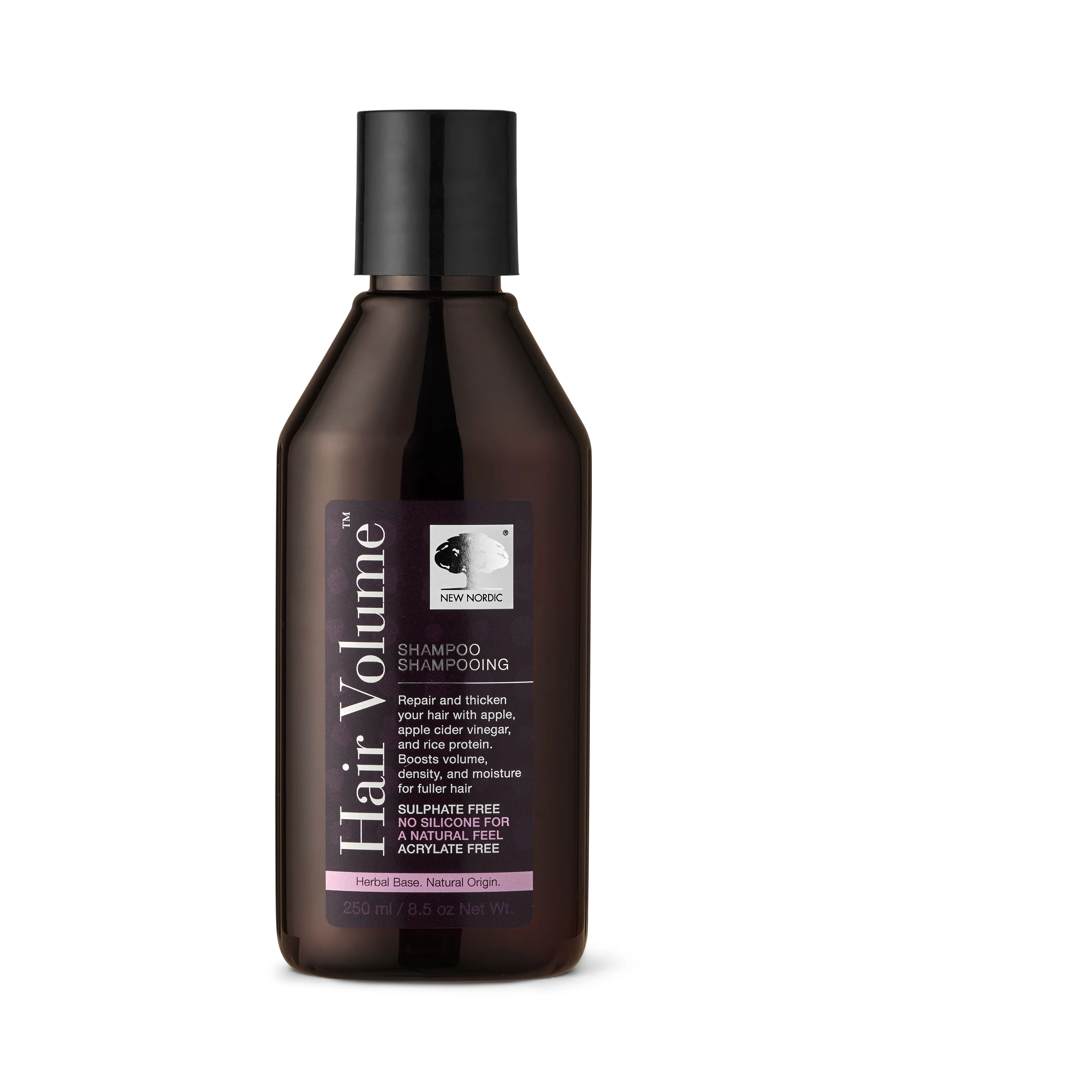 NEW NORDIC HAIR VOLUME SHAMPOON VOLÜÜMI ANDEV 250ML - Tootepilt 