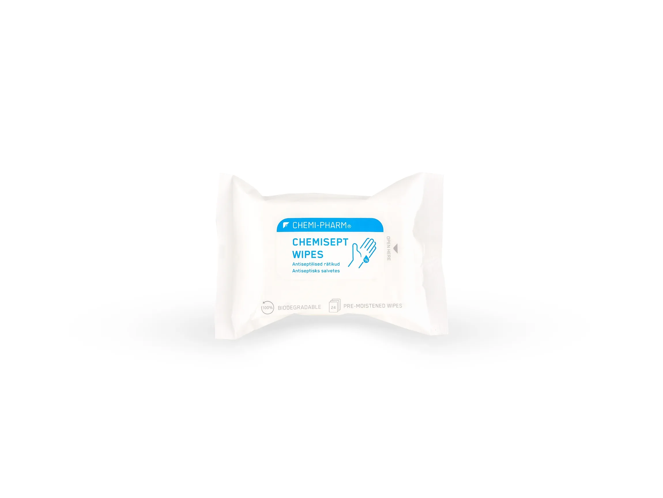 CHEMIPHARM CHEMISEPT WIPES SALVRÄTIKUD KÄTELE N24 - Tootepilt 
