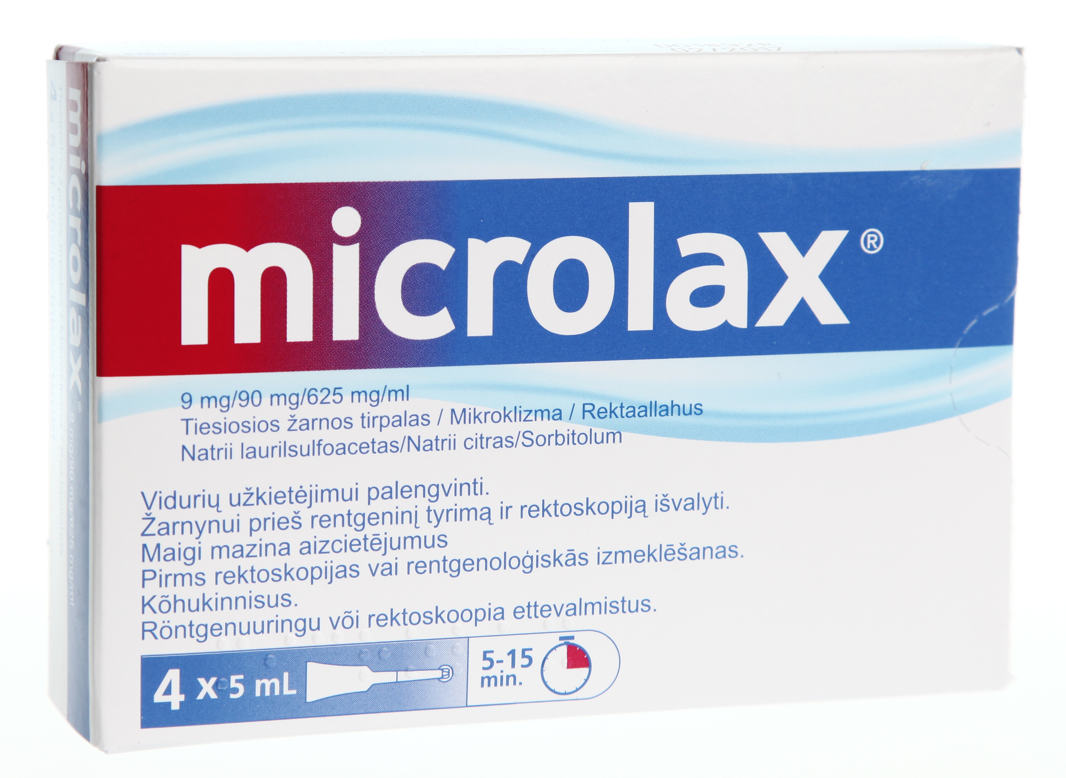 MICROLAX REKTAALLAHUS 9+625+90MG/1ML 5ML N4 - Tootepilt 