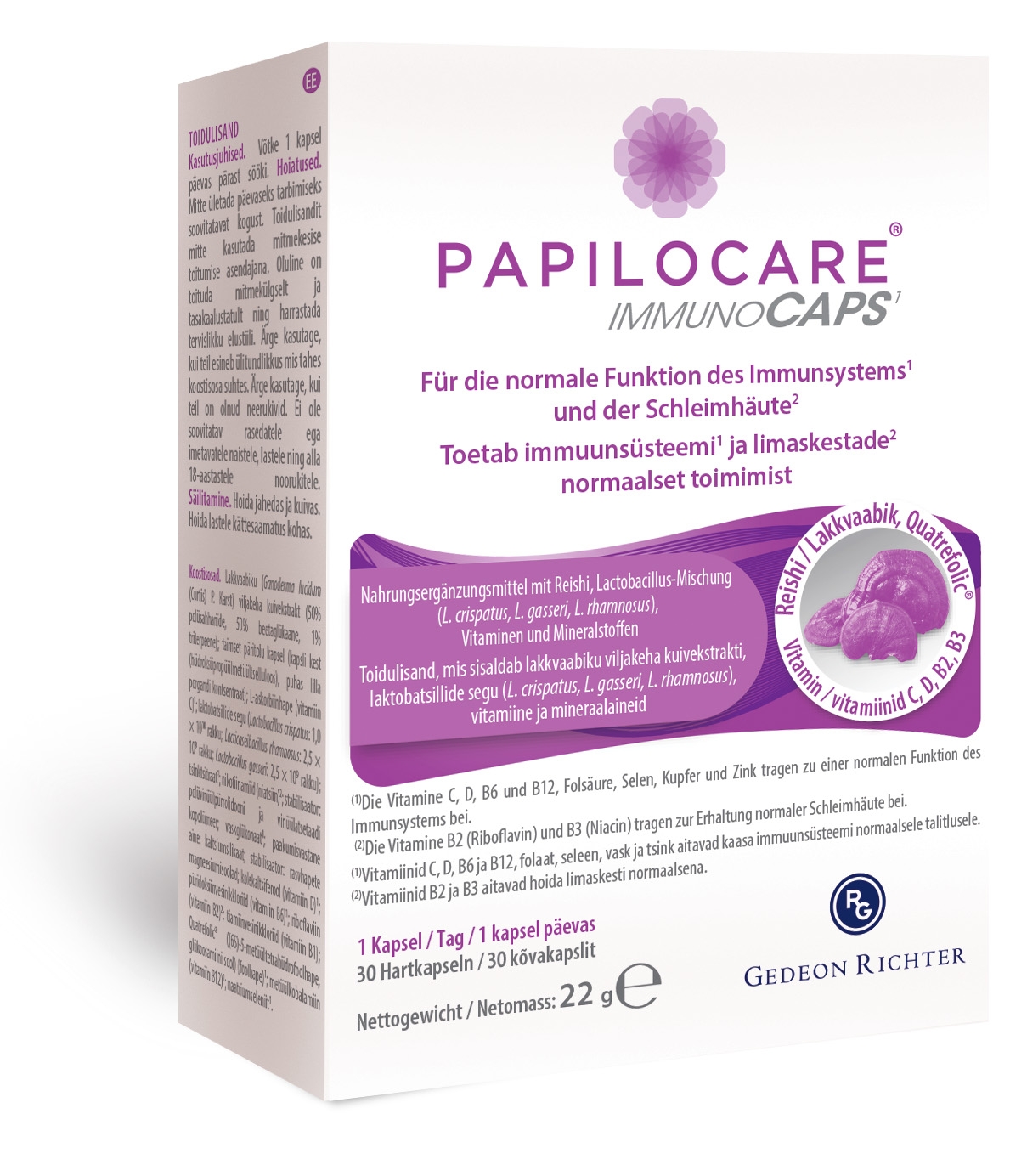 PAPILOCARE IMMUNOCAPS KAPSLID N30 - Tootepilt 