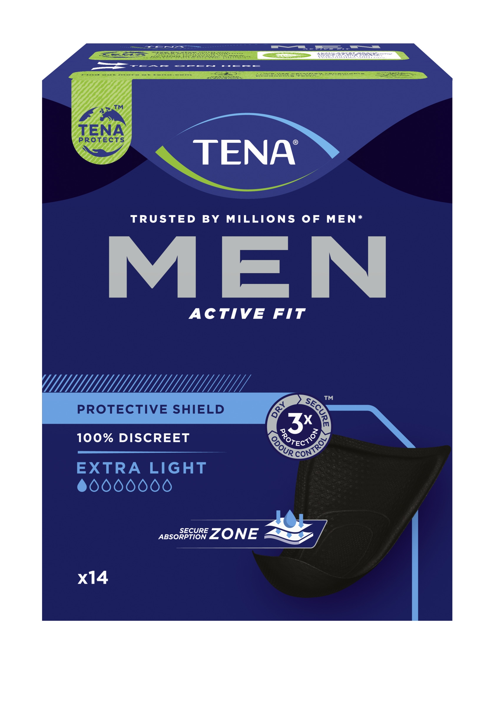 TENA MEN ACTIVE FIT EXTRA LIGHT N14 - Tootepilt 
