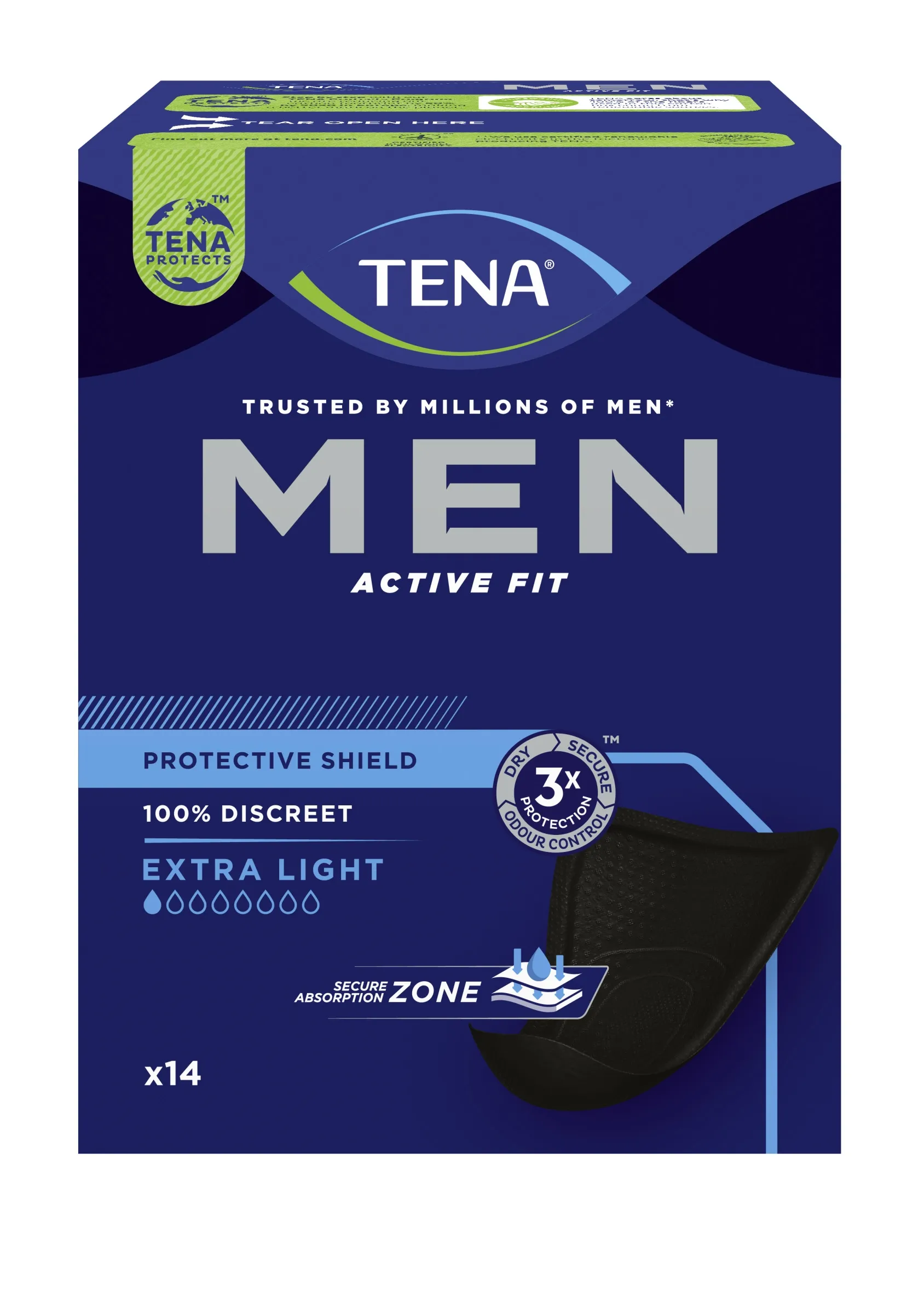 TENA MEN ACTIVE FIT EXTRA LIGHT N14 - Tootepilt 