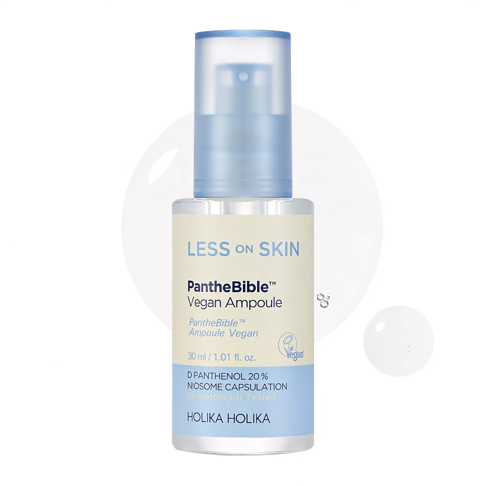 HOLIKA HOLIKA LESS ON SKIN PANTHEBIBLE VEGAN AMPULL 30ML - Tootepilt 