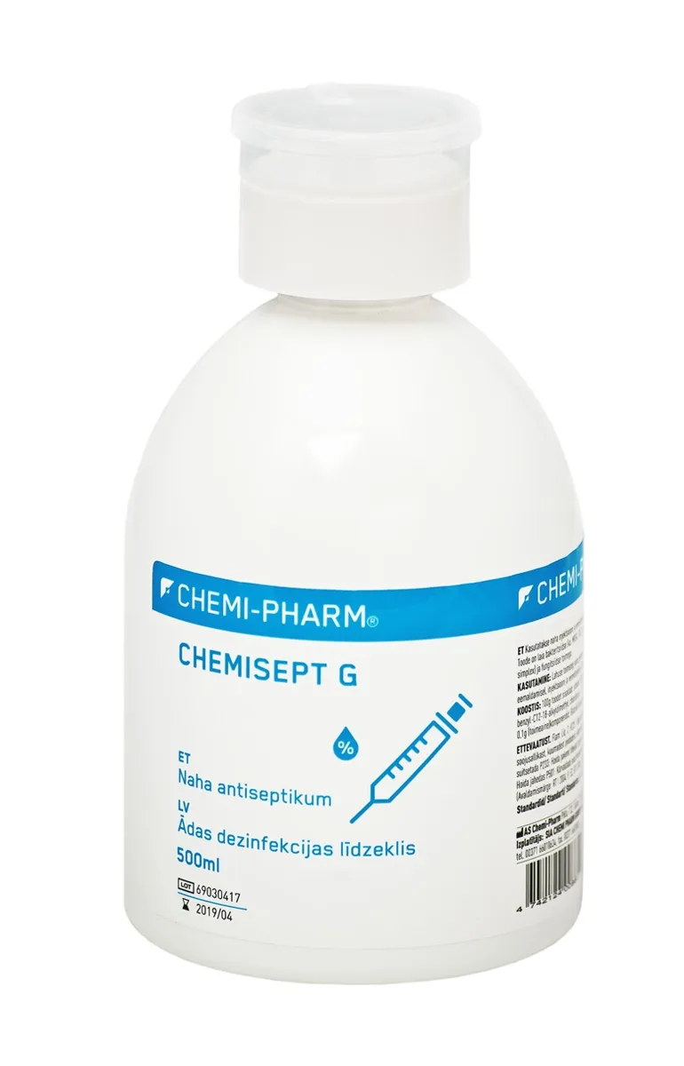 CHEMIPHARM CHEMISEPT G 500ML NIISUTUSPUMBAGA - Tootepilt 