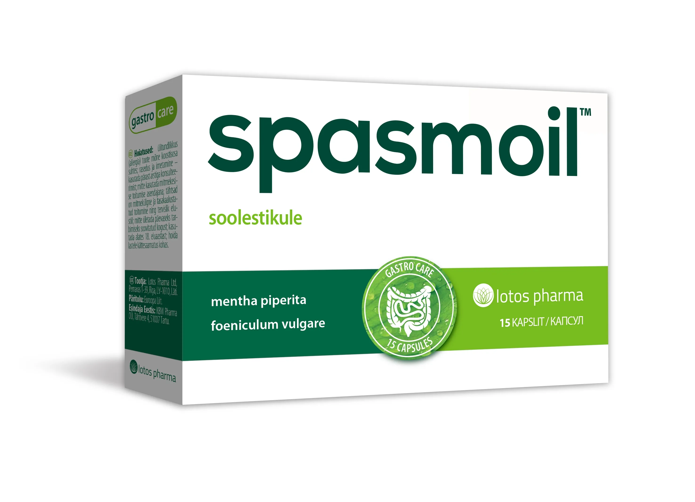 SPASMOIL KAPSLID N15 - Tootepilt 