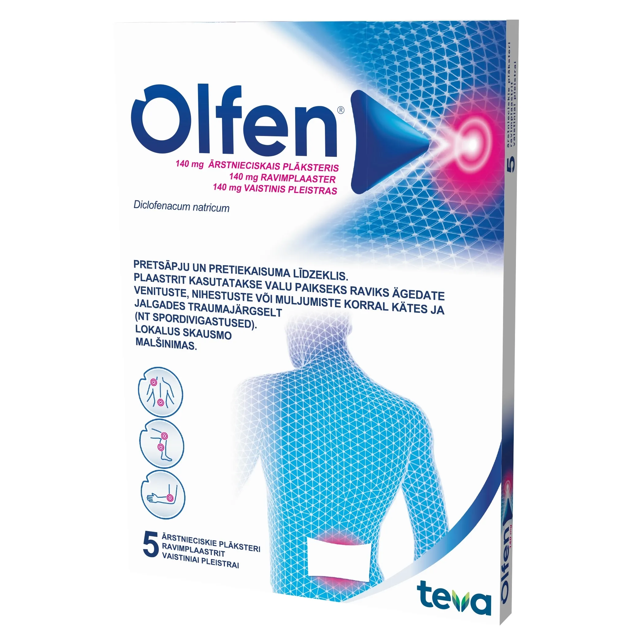 OLFEN RAVIMPLAASTER 140MG N5 - Tootepilt 