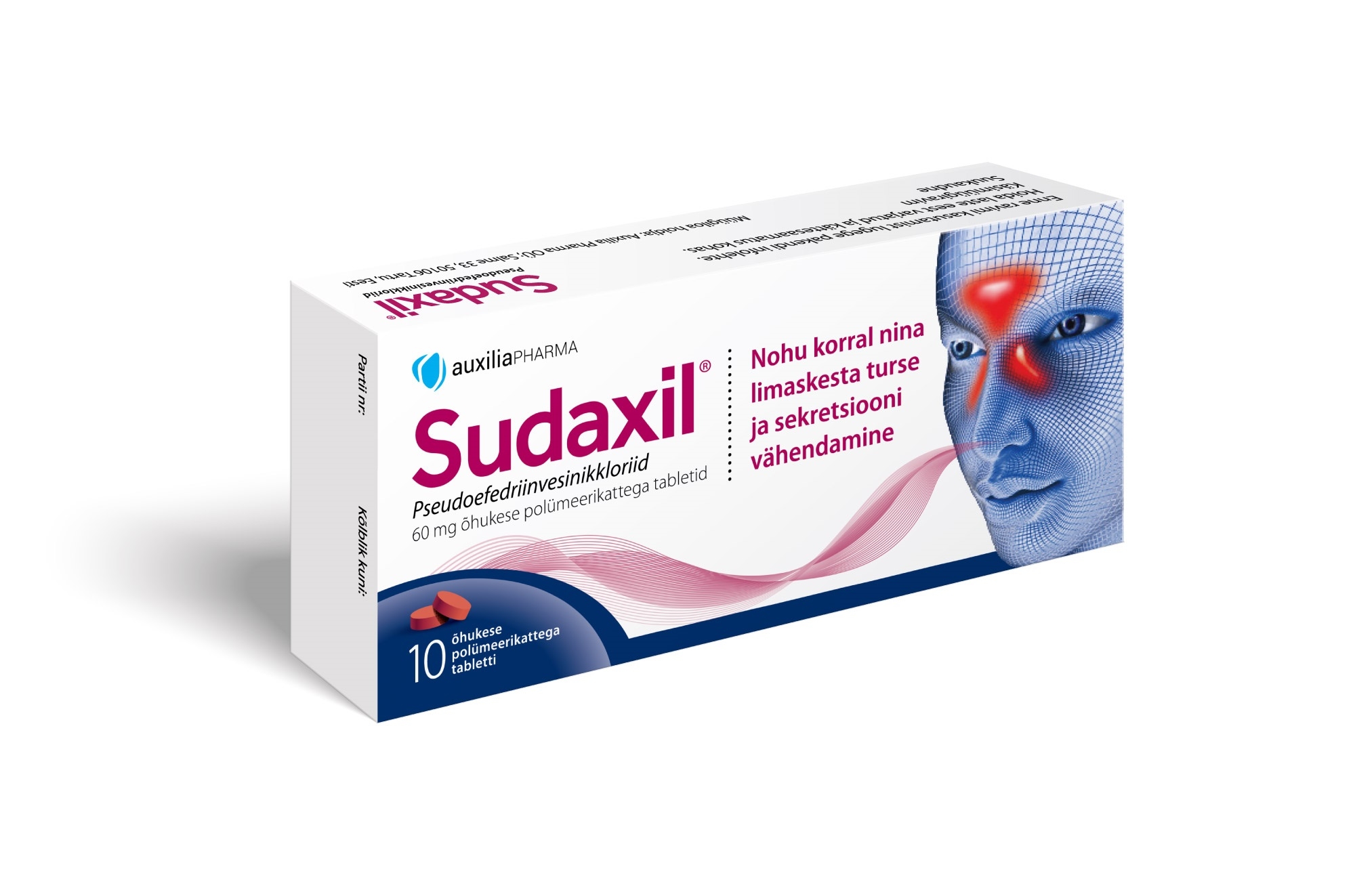 SUDAXIL KATTEGA TBL 60MG N10 - Tootepilt 