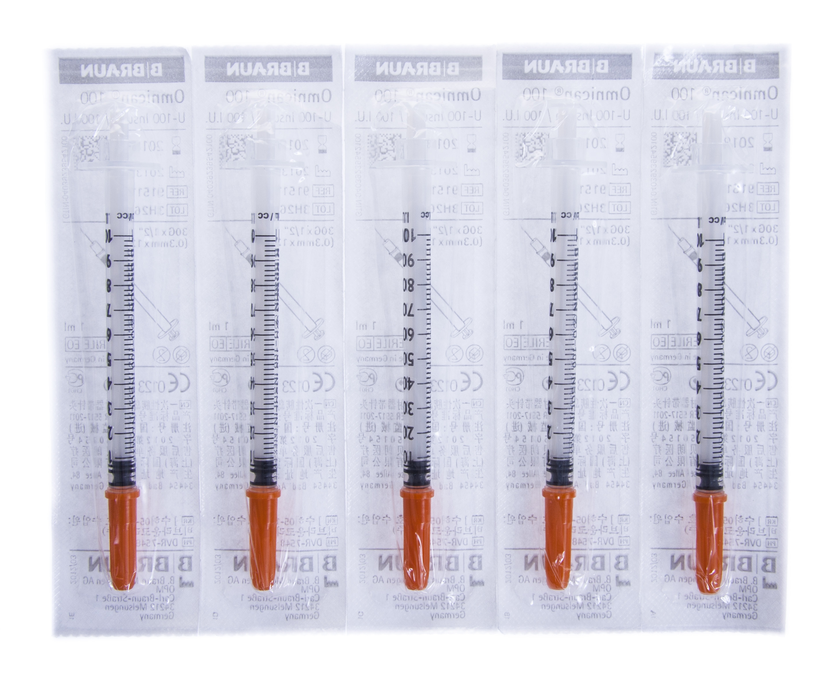 INSULIINISÜSTAL OMNICAN 1ML NÕELAGA (0,30X12MM) N5 - Tootepilt 