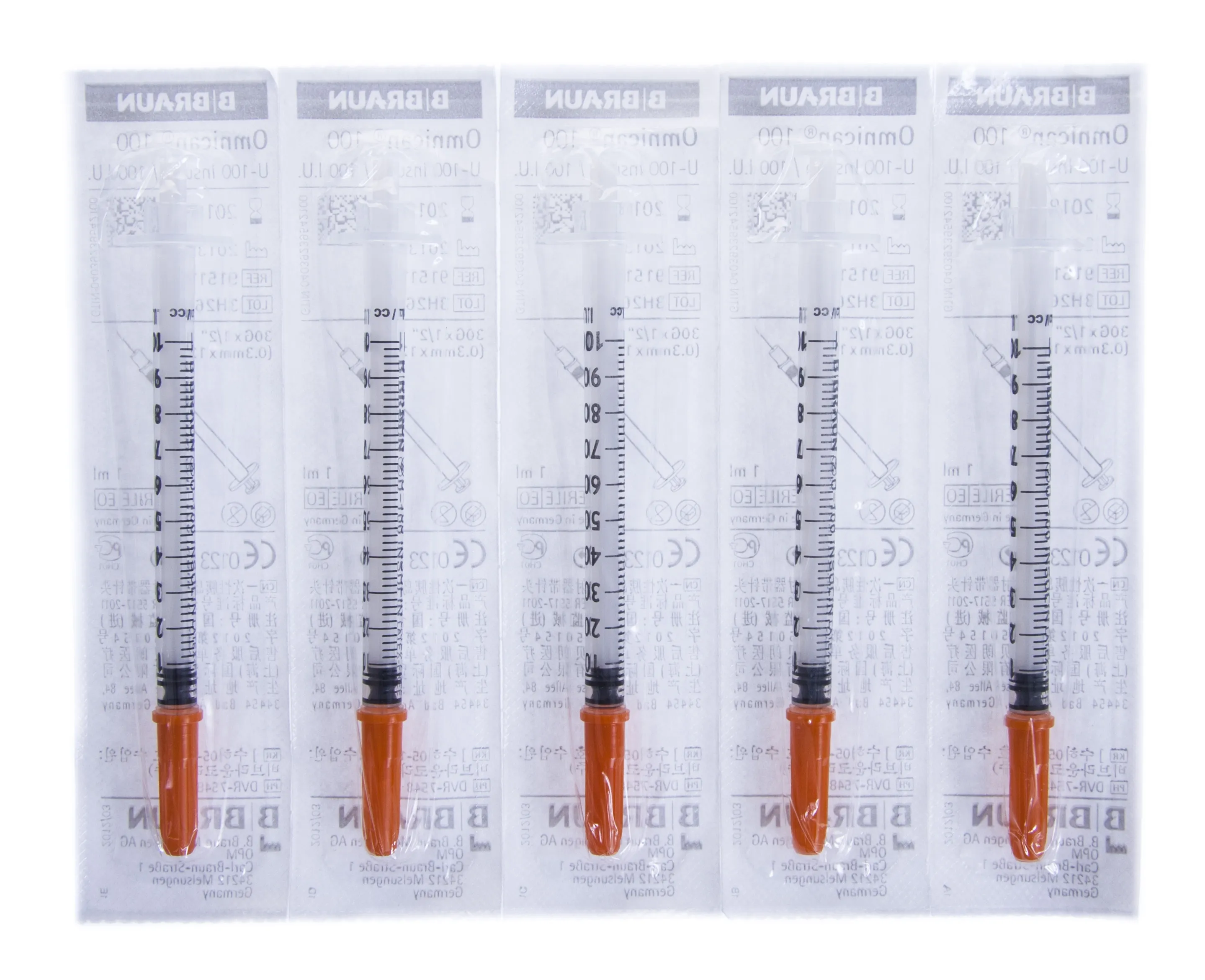 INSULIINISÜSTAL OMNICAN 1ML NÕELAGA (0,30X12MM) N5 - Tootepilt 
