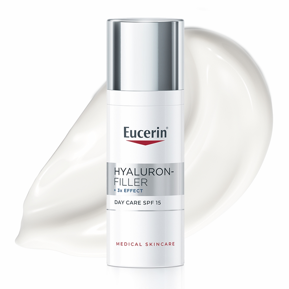 EUCERIN HYALURON-FILLER PÄEVAKREEM NORM. JA KOMB.NAHALE 50ML - Tootepilt 