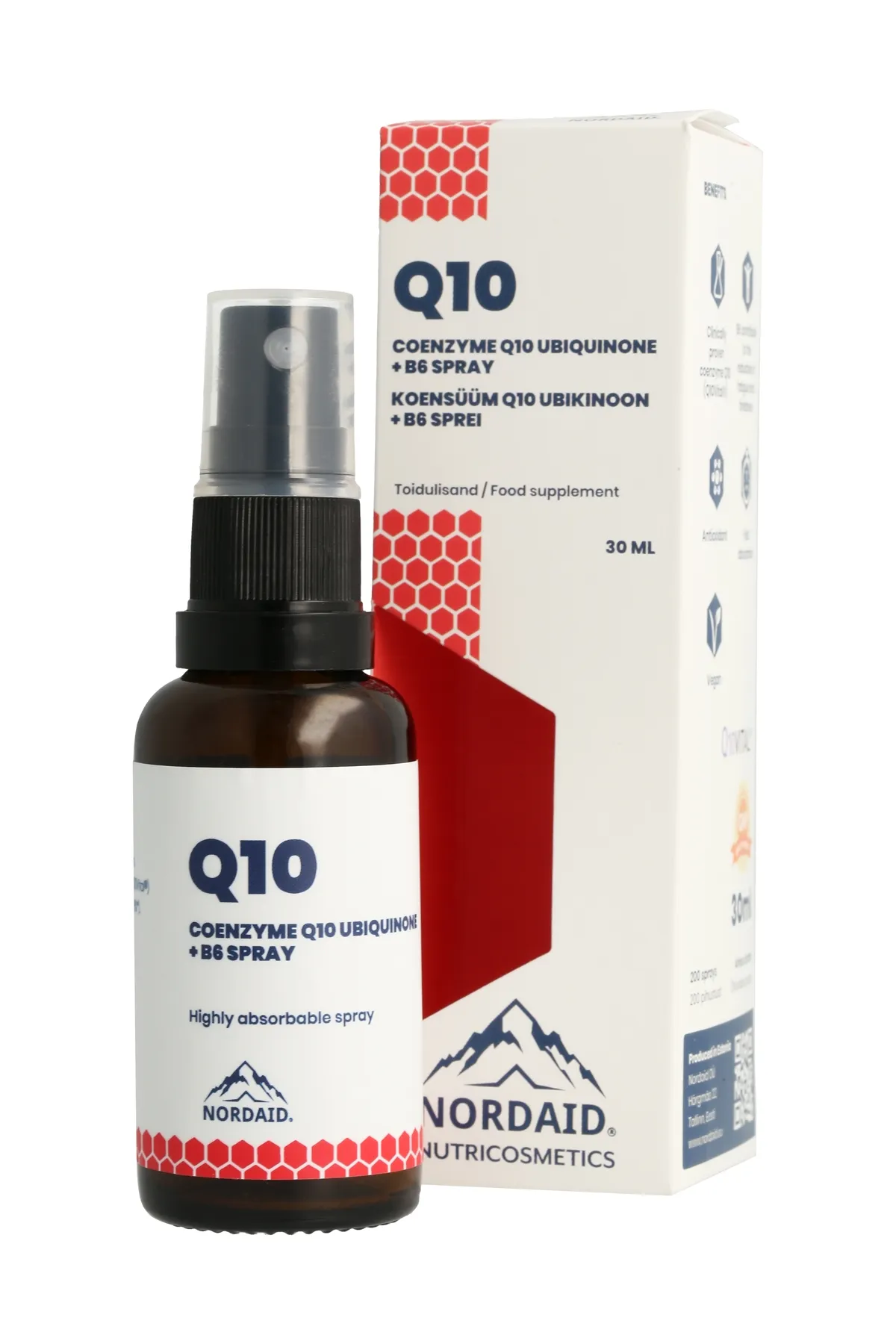 NORDAID Q10 UBIKINOON SPREI 30ML - Tootepilt 