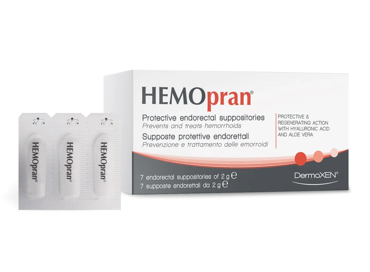 DERMOXEN HEMOPRAN SUPOSIIDID 2G N7 - Tootepilt 