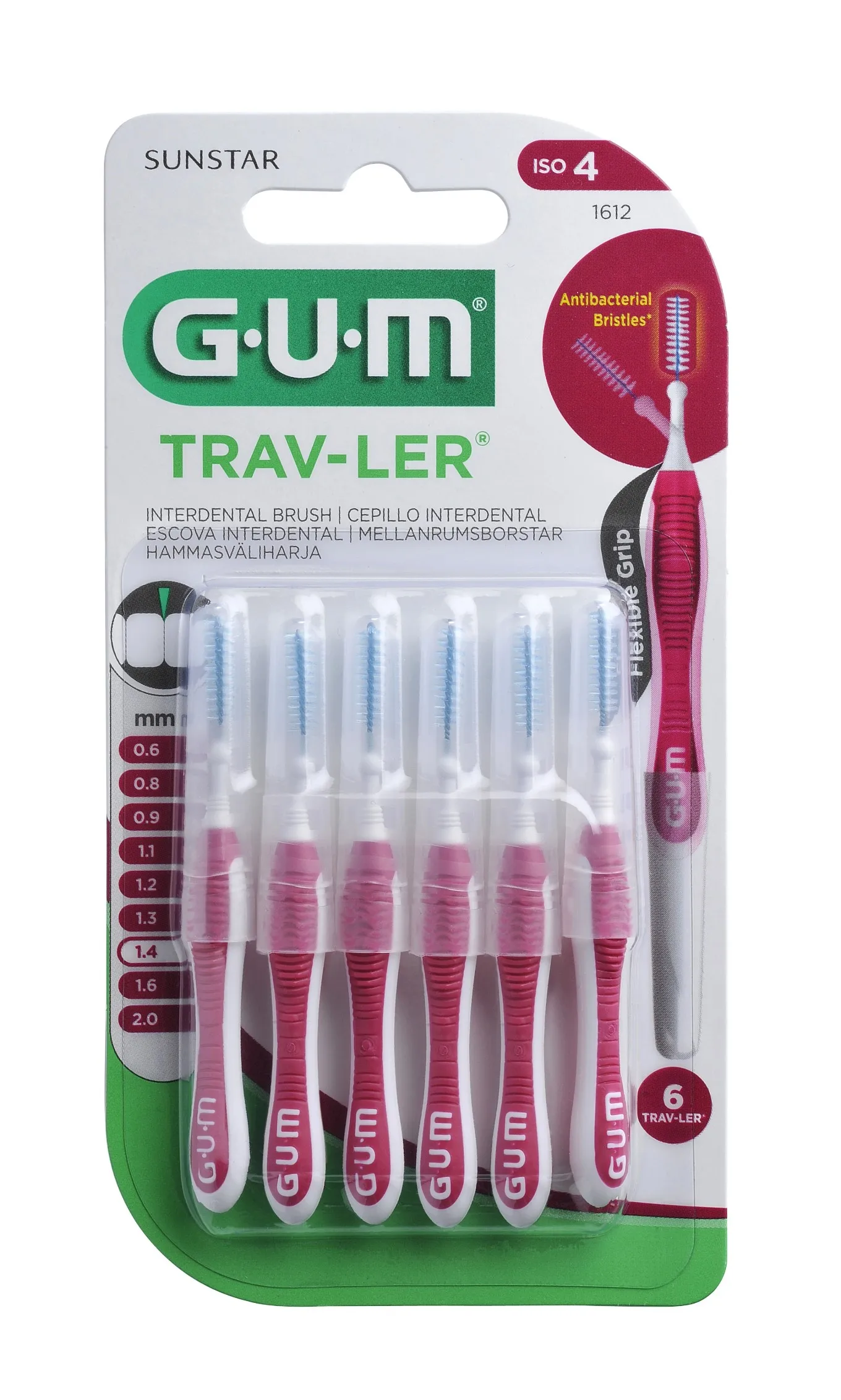 GUM HAMBAVAHEHARI TRAV-LER SILINDER 1,4MM N6 - Tootepilt 