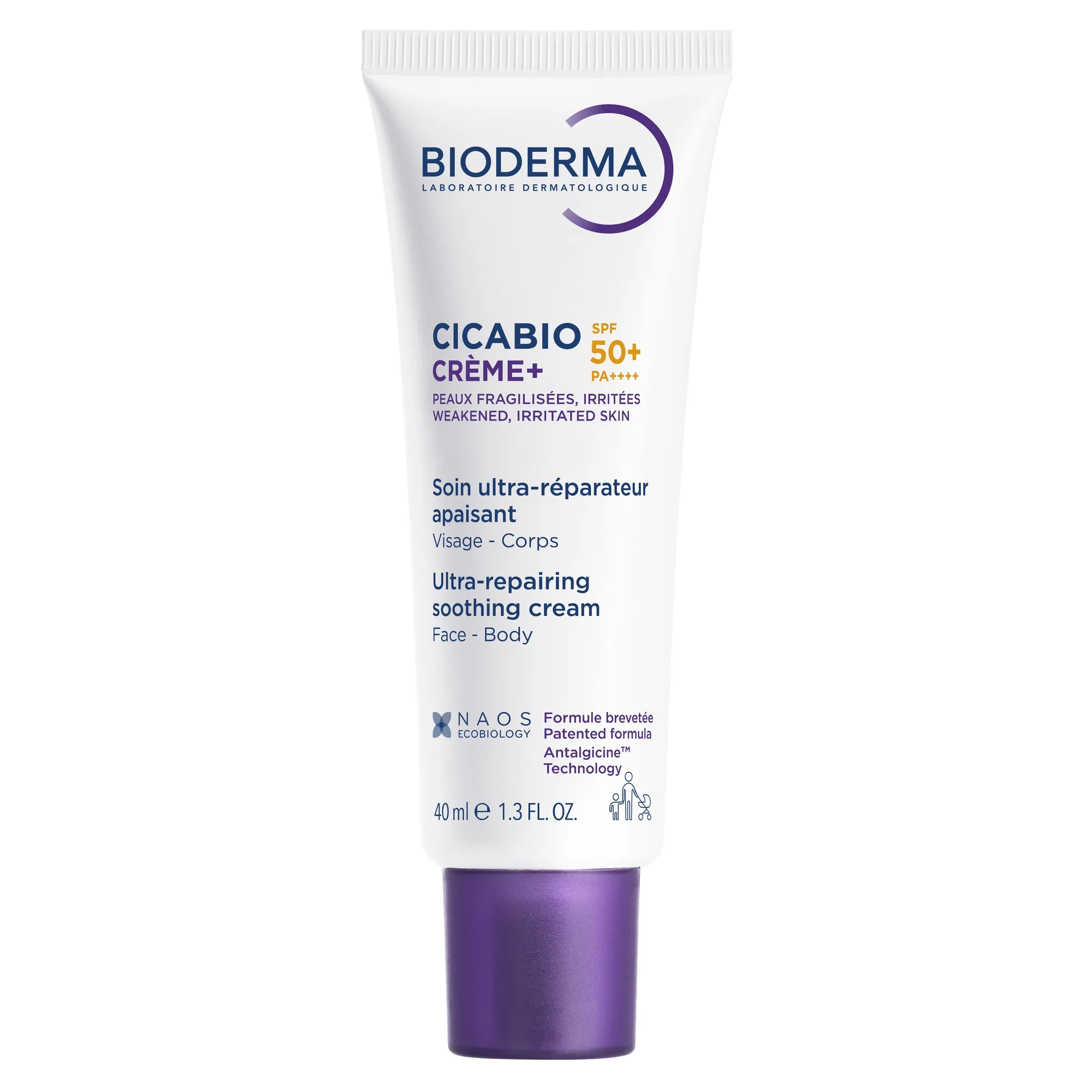 BIODERMA CICABIO CRÈME+ KREEM RAHUSTAV, TAASTAV SPF50+ 40ML - Tootepilt 