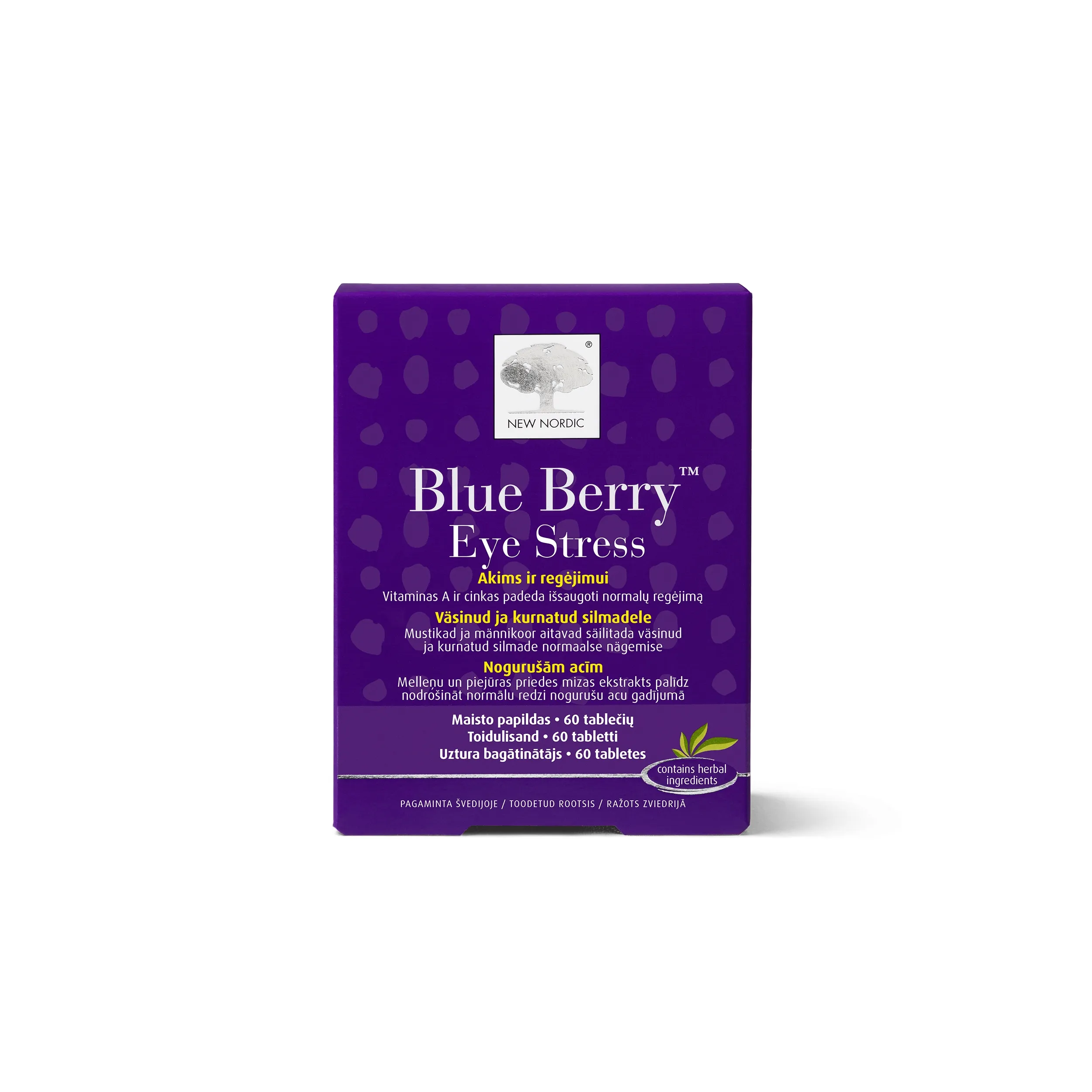 NEW NORDIC BLUE BERRY EYE STRESS TBL N60 - Tootepilt 
