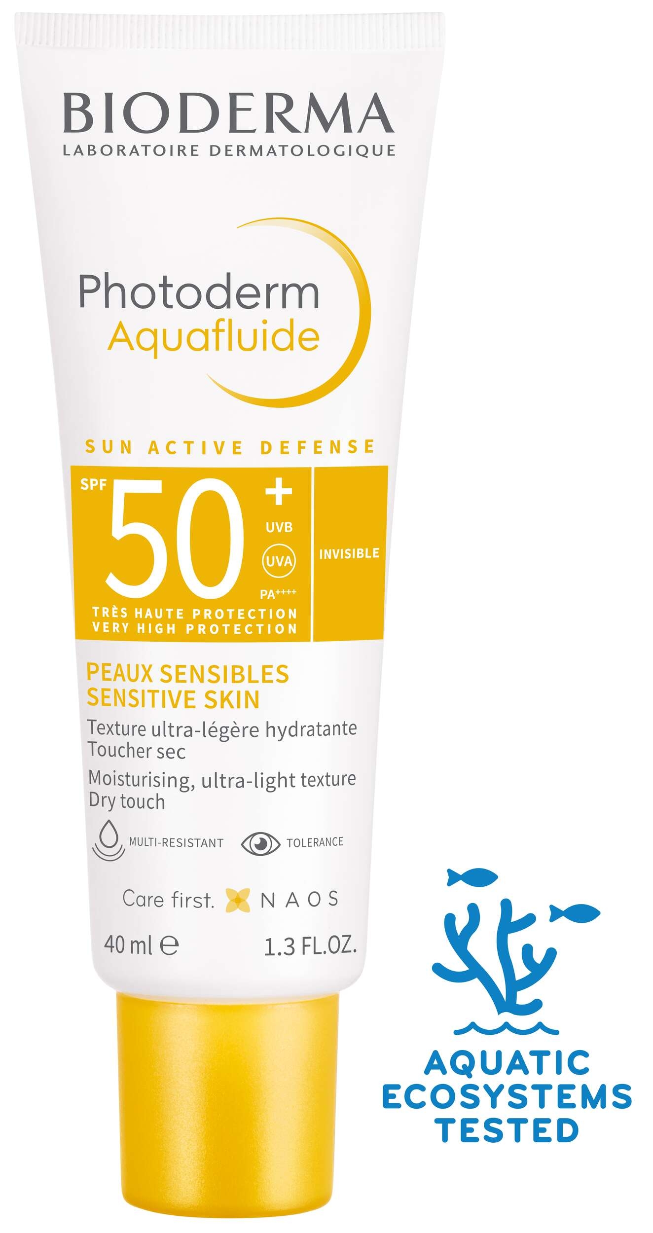 BIODERMA PHOTODERM AQUAFLUIDE PÄIKESEKAITSEKREEM SPF50+ 40ML - Tootepilt 
