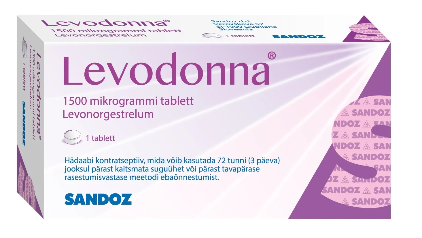 LEVODONNA TBL 1500MCG N1 - Tootepilt 