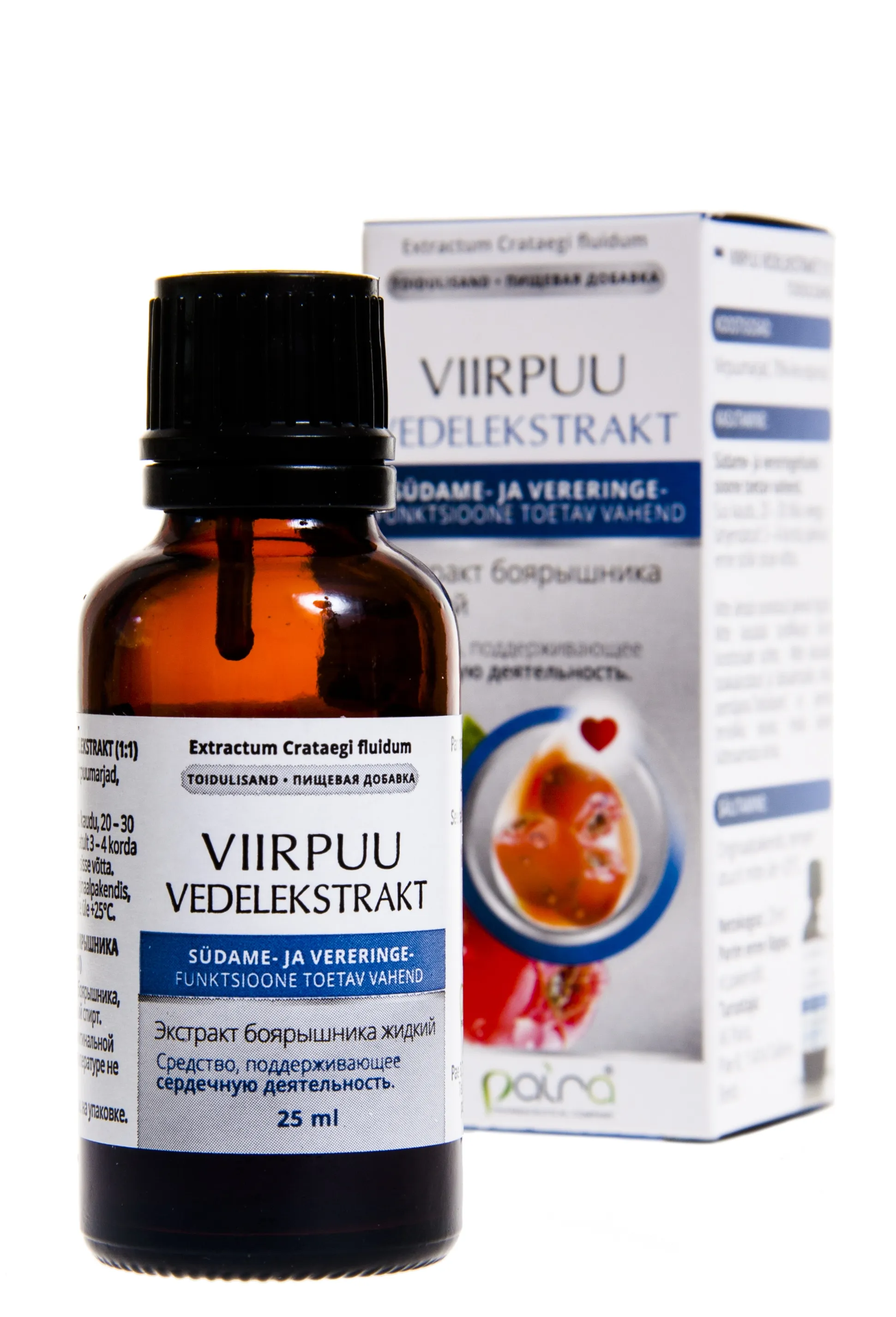 VIIRPUU VEDELEKSTRAKT (CRATAEGI EXTR. FLUIDUM) 25ML (PAIRA) - Tootepilt 