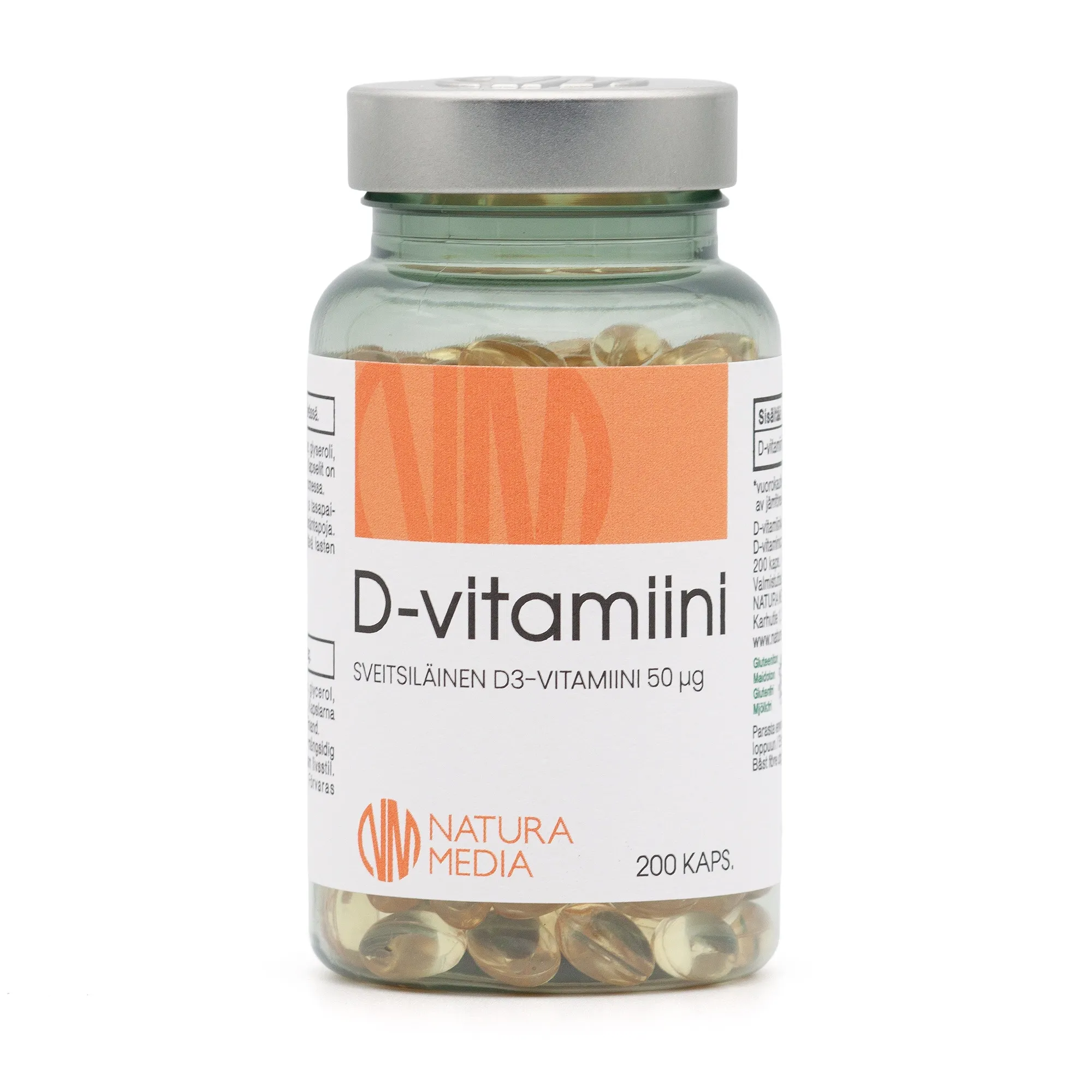 D-VITAMIIN ÕLIKAPSLID 50MCG N200 - Tootepilt 