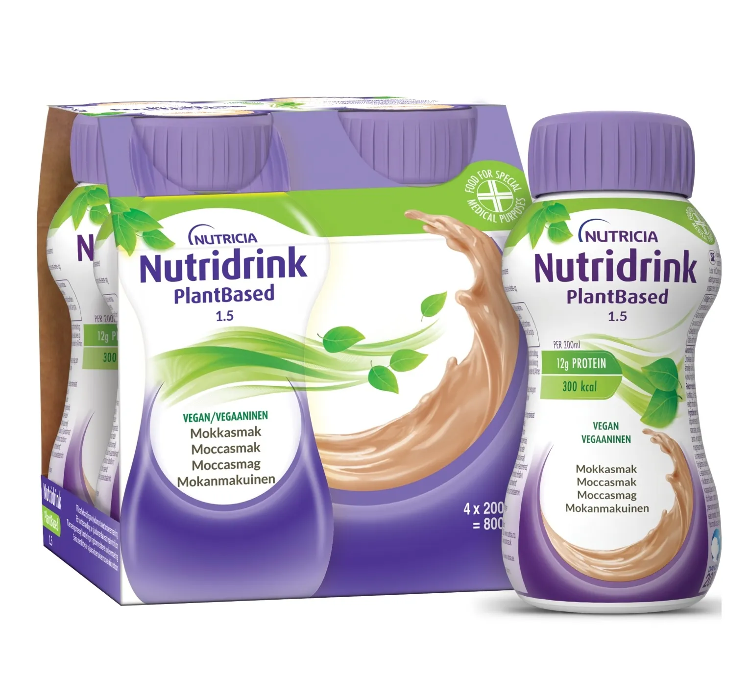 NUTRIDRINK PLANTBASED MOKKA-KOHVIMAITSELINE 200ML N4 - Tootepilt 