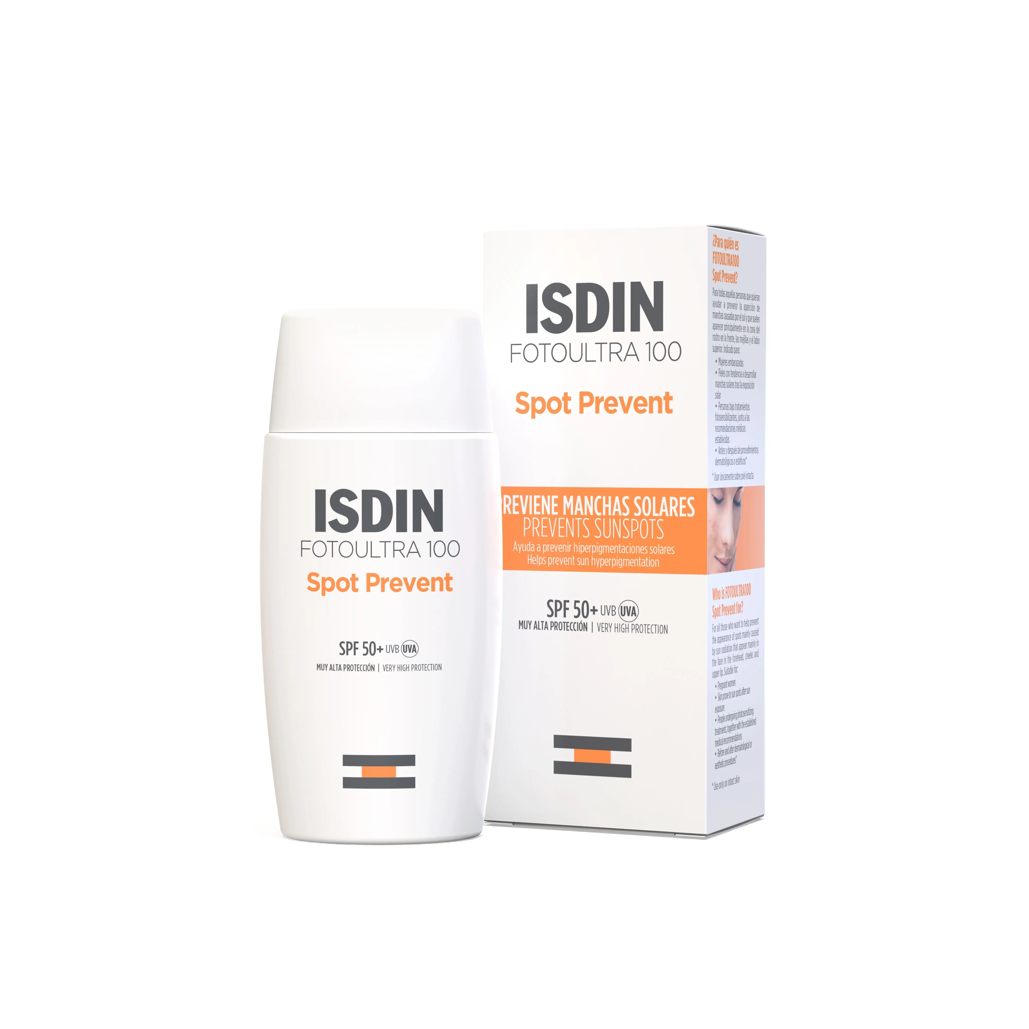 ISDIN SUN PÄIKESEKAITSEVEDELIK PIGMENDILAIKE ENNETAV SPF50+ 50ML - Tootepilt 