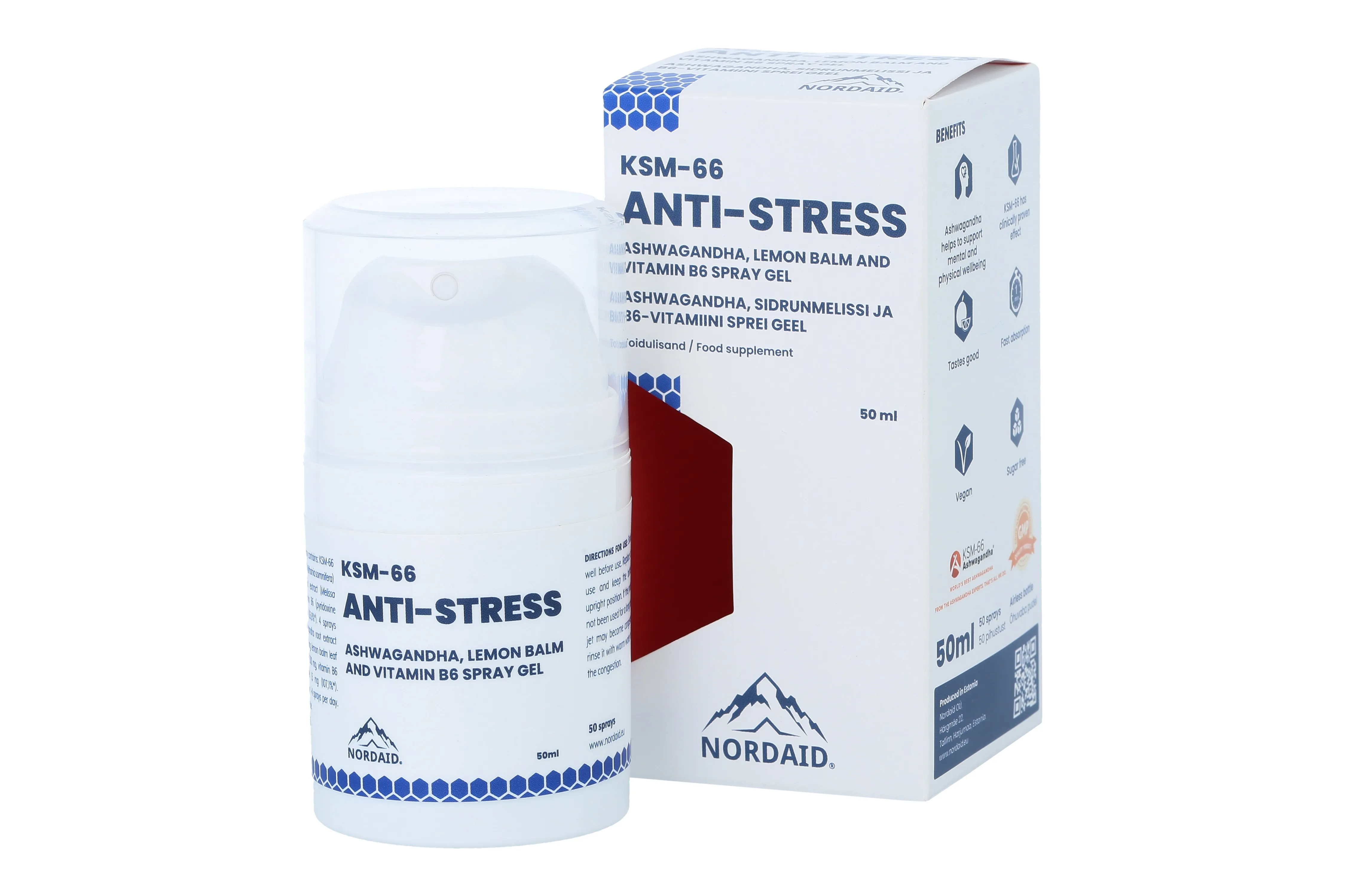 NORDAID ANTI-STRESS SPREI GEEL 50ML - Tootepilt 