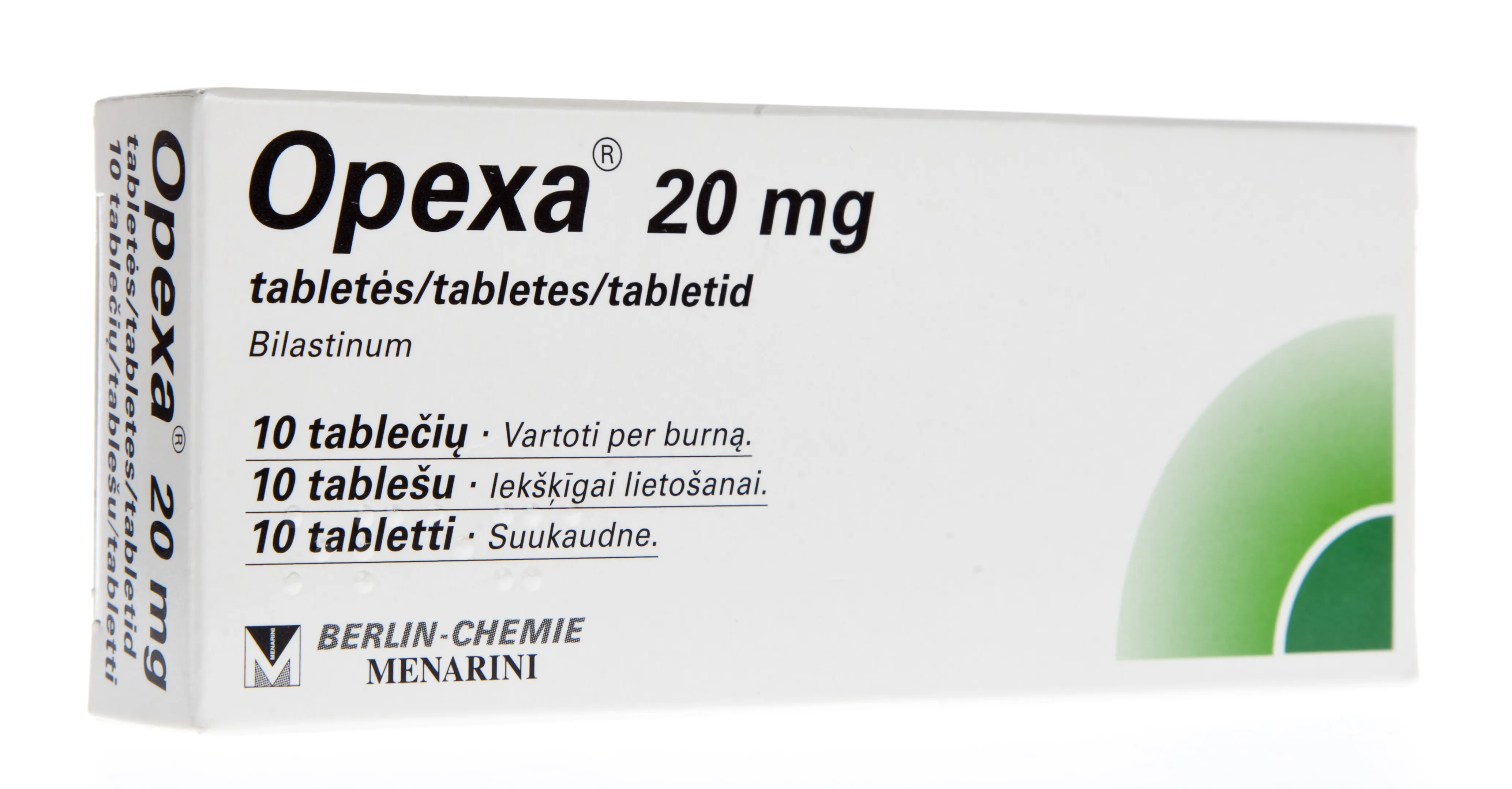 OPEXA TBL 20MG N10 - Tootepilt 
