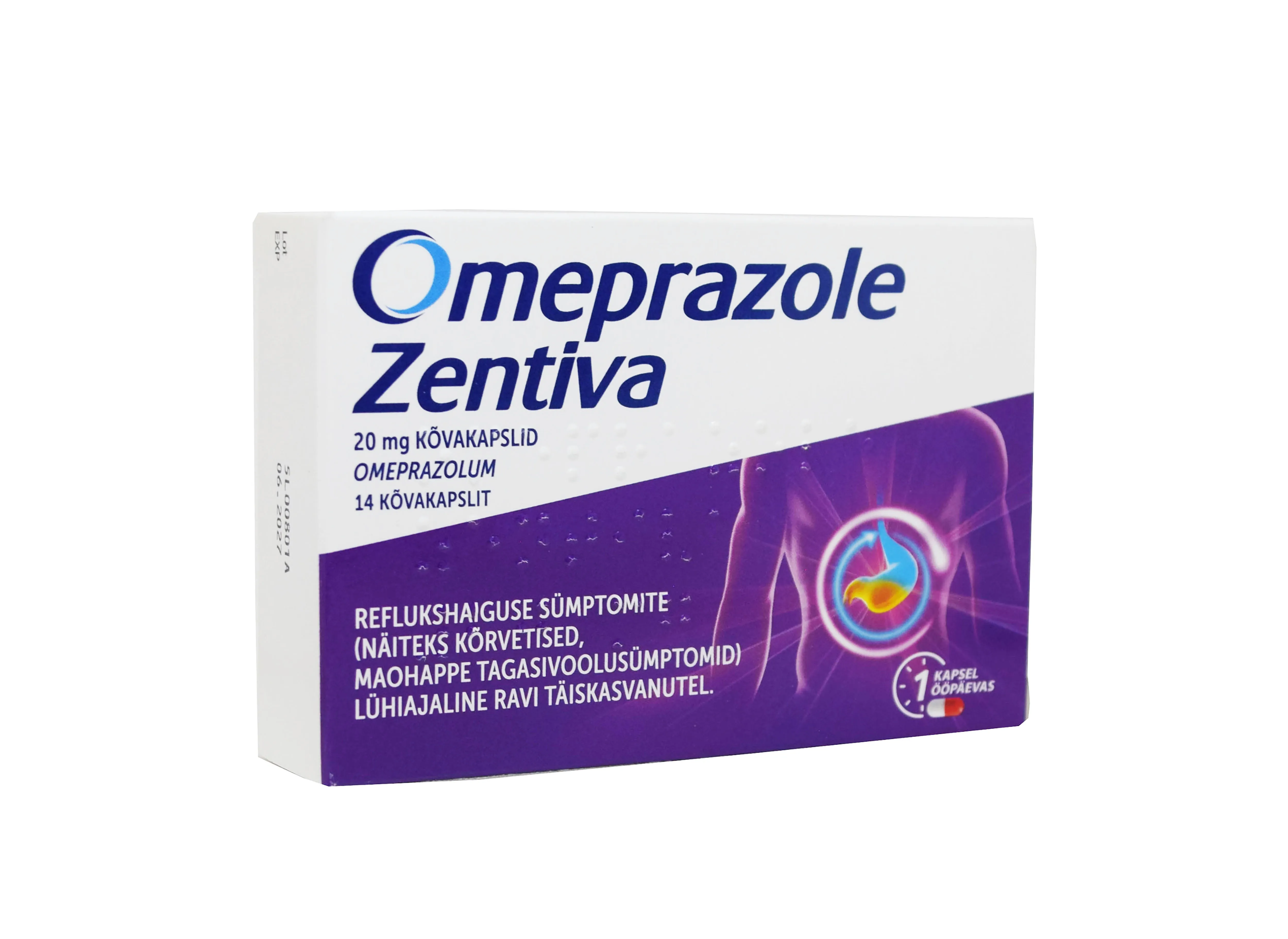 OMEPRAZOLE ZENTIVA CAPS 20MG N14 - Tootepilt 