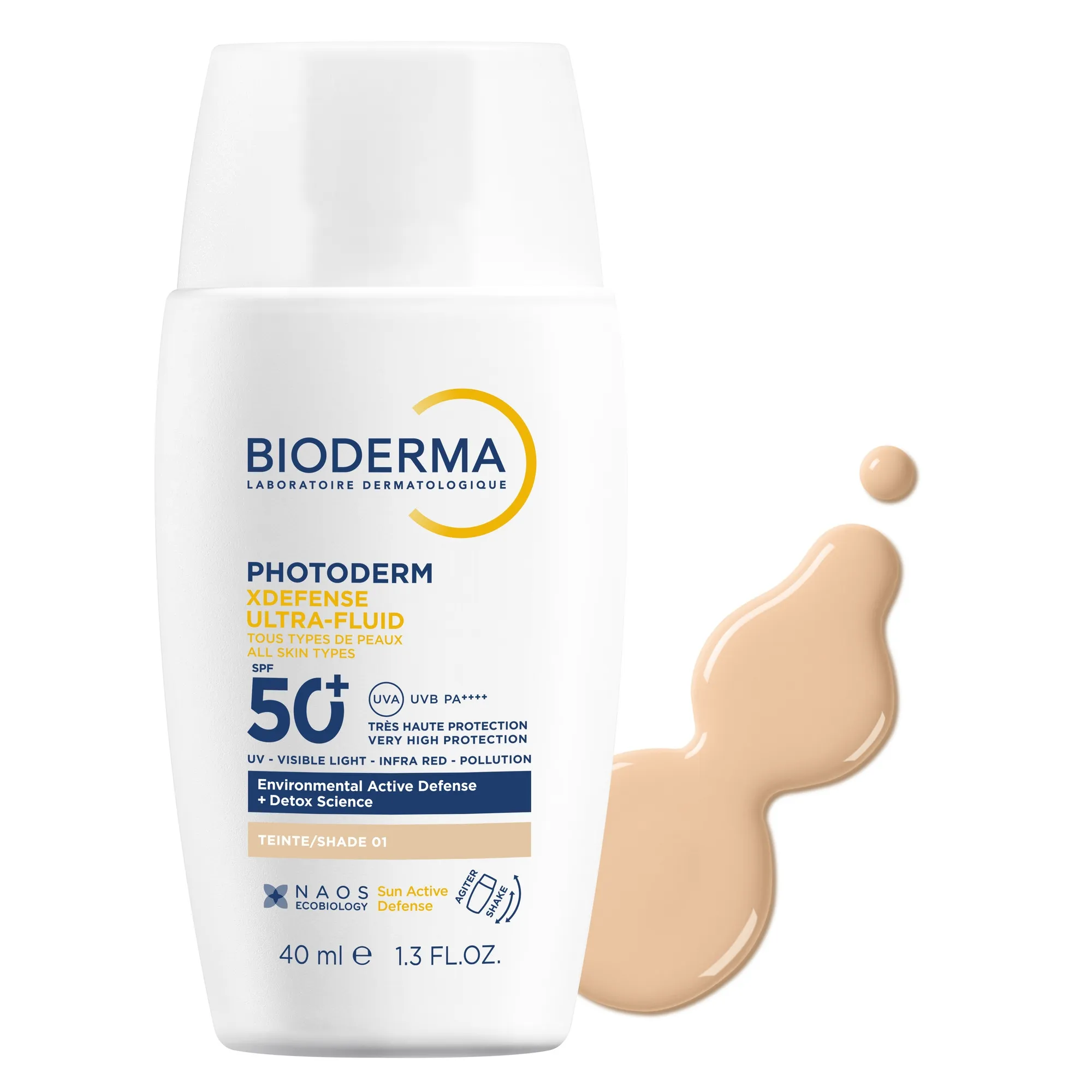 BIODERMA PHOTODERM XDEFENSE PÄIKESEKREEM SPF50+ TOONIV 40ML - Tootepilt 