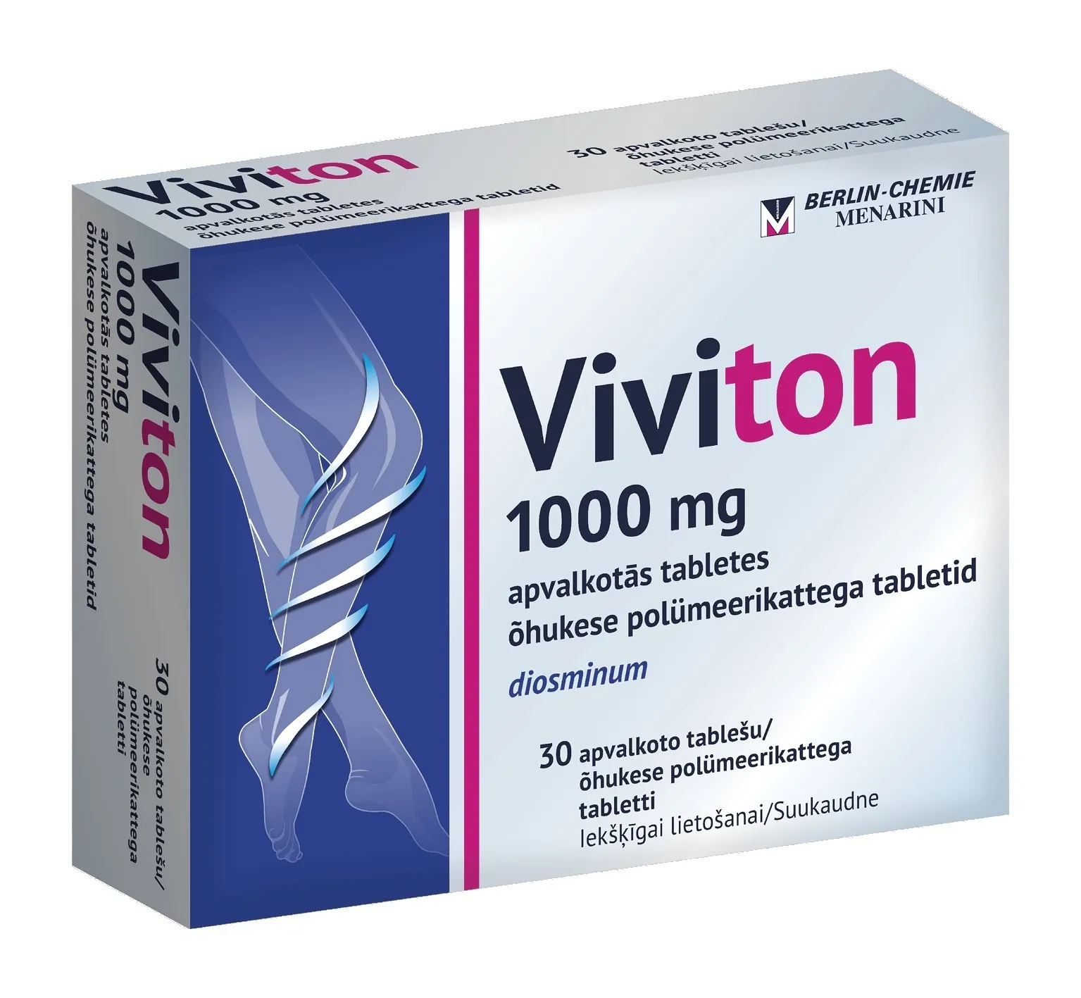VIVITON KATTEGA TBL 1000MG N30 - Tootepilt 