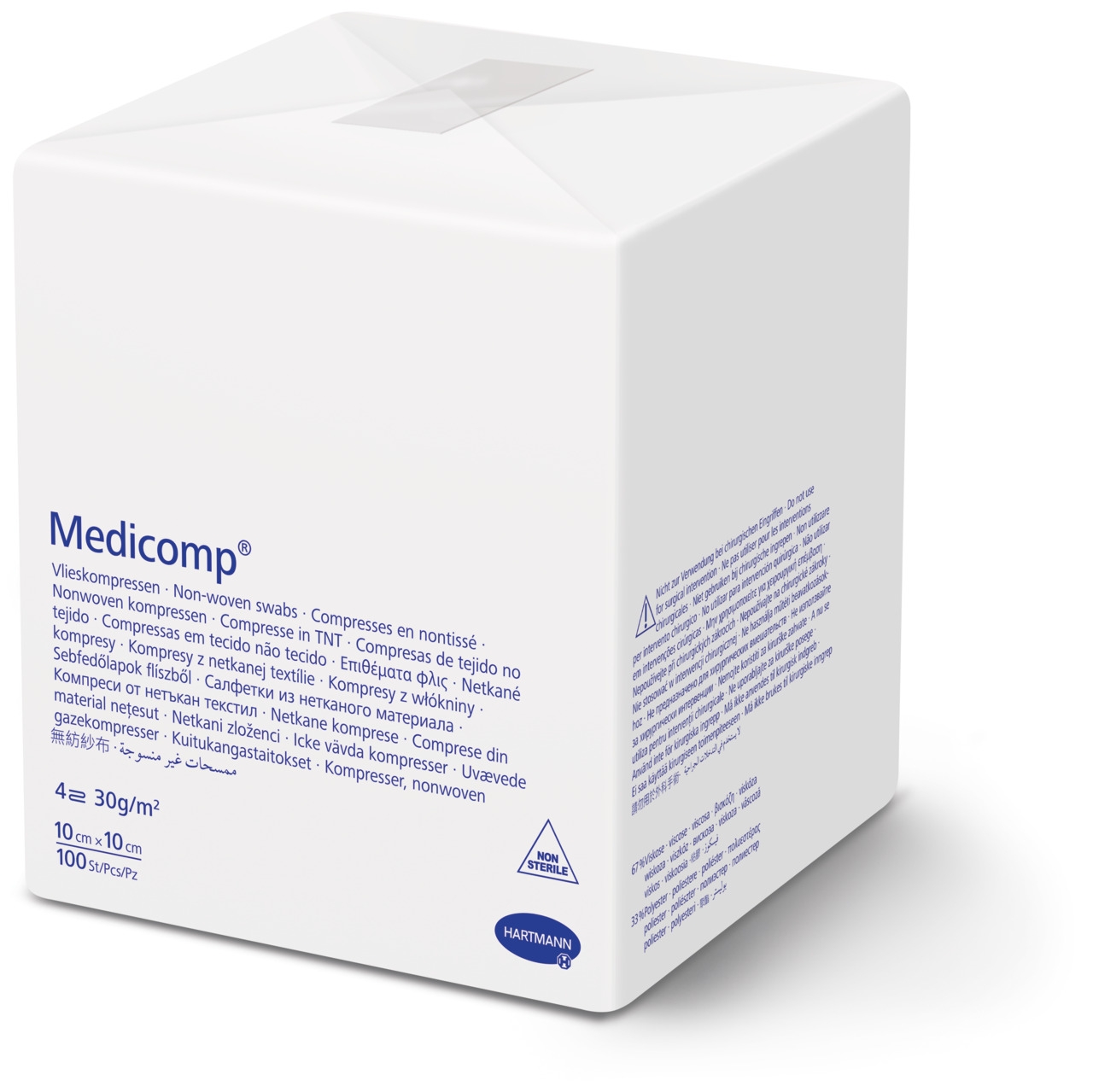 MEDICOMP TAMPOONID MITTESTER 10X10CM N100 - Tootepilt 