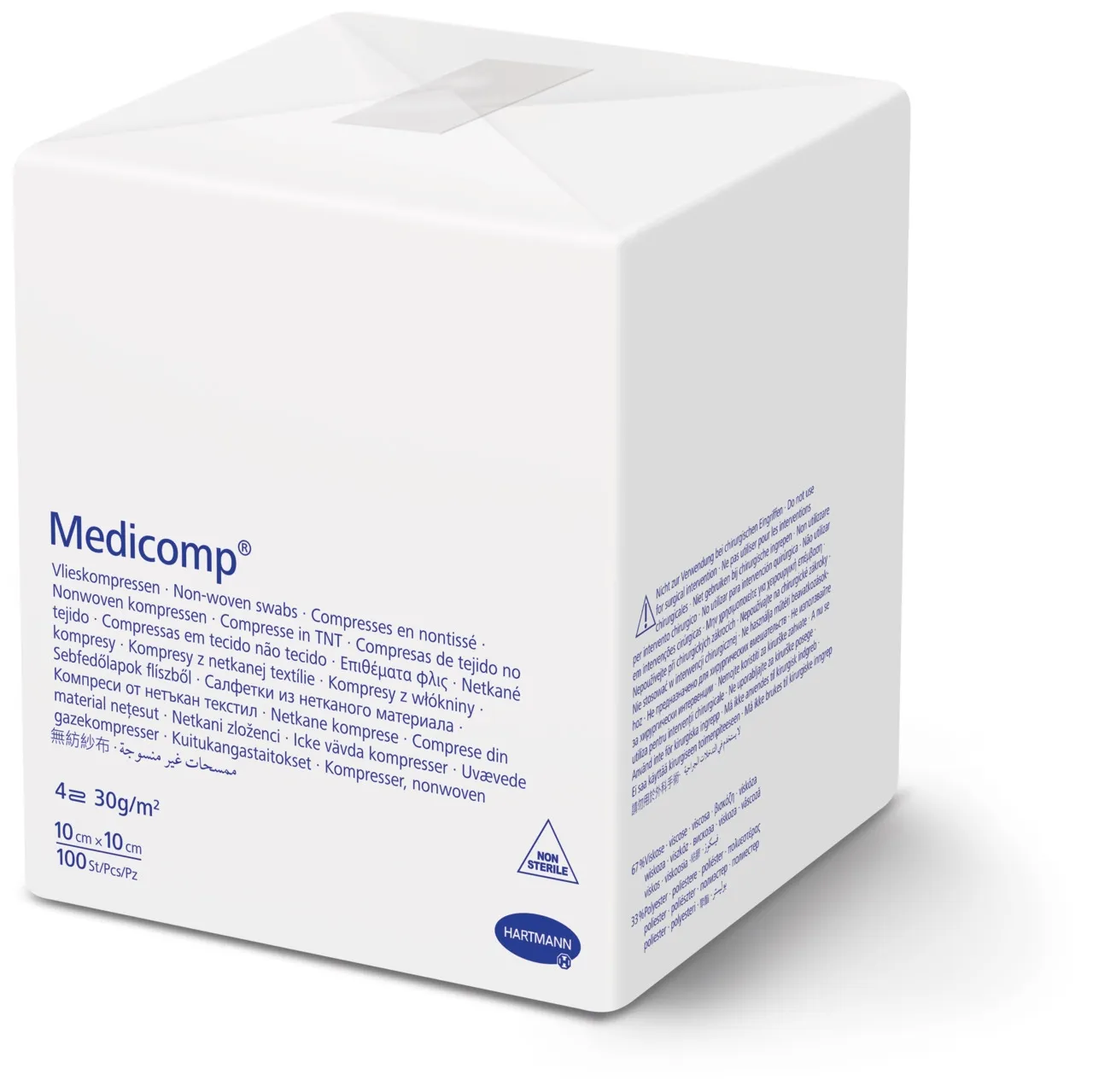 MEDICOMP TAMPOONID MITTESTER 10X10CM N100 - Tootepilt 