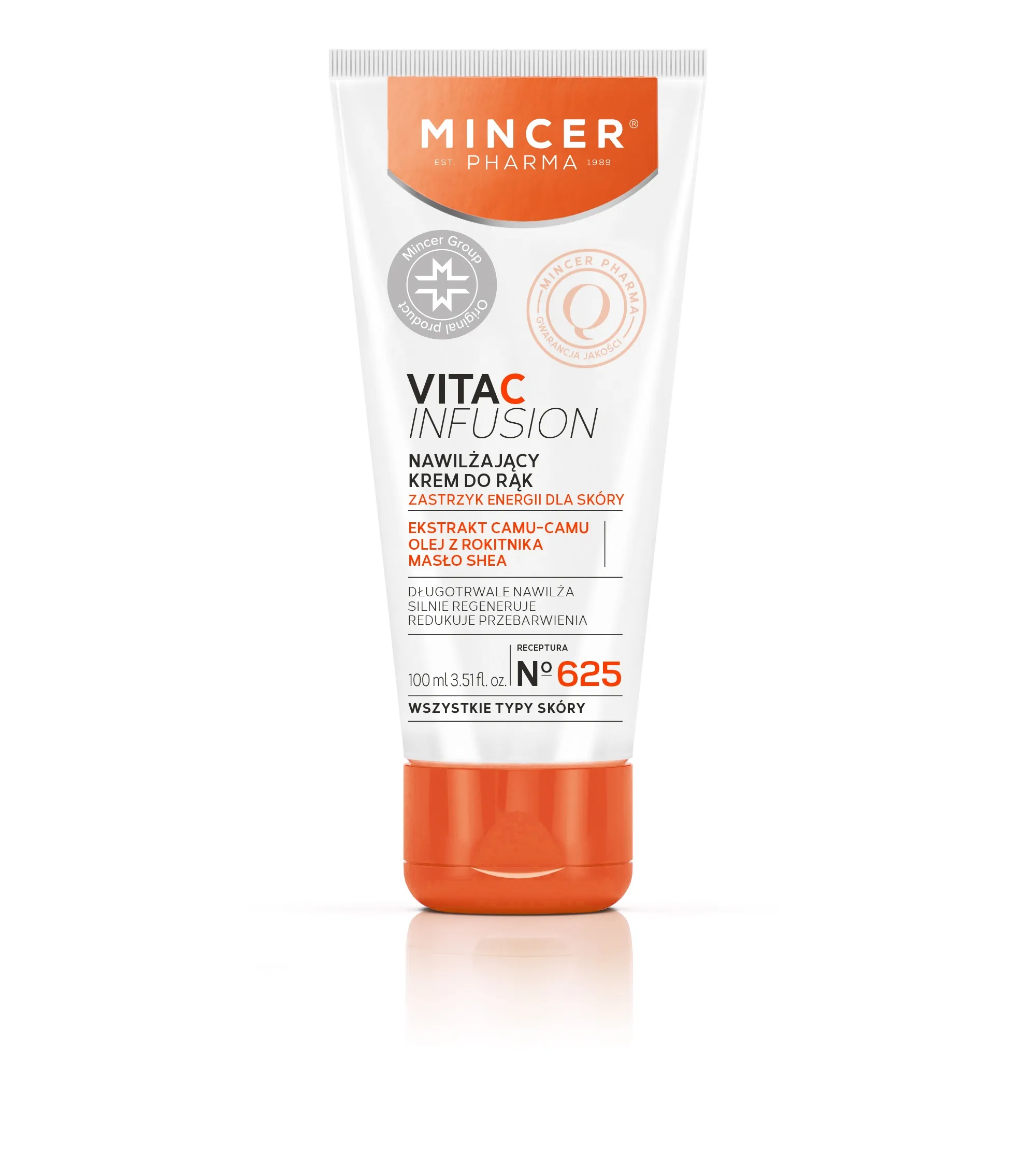 MINCER PHARMA VITA C KÄTEKREEM PIGMENDILAIKUDELE 100ML - Tootepilt 
