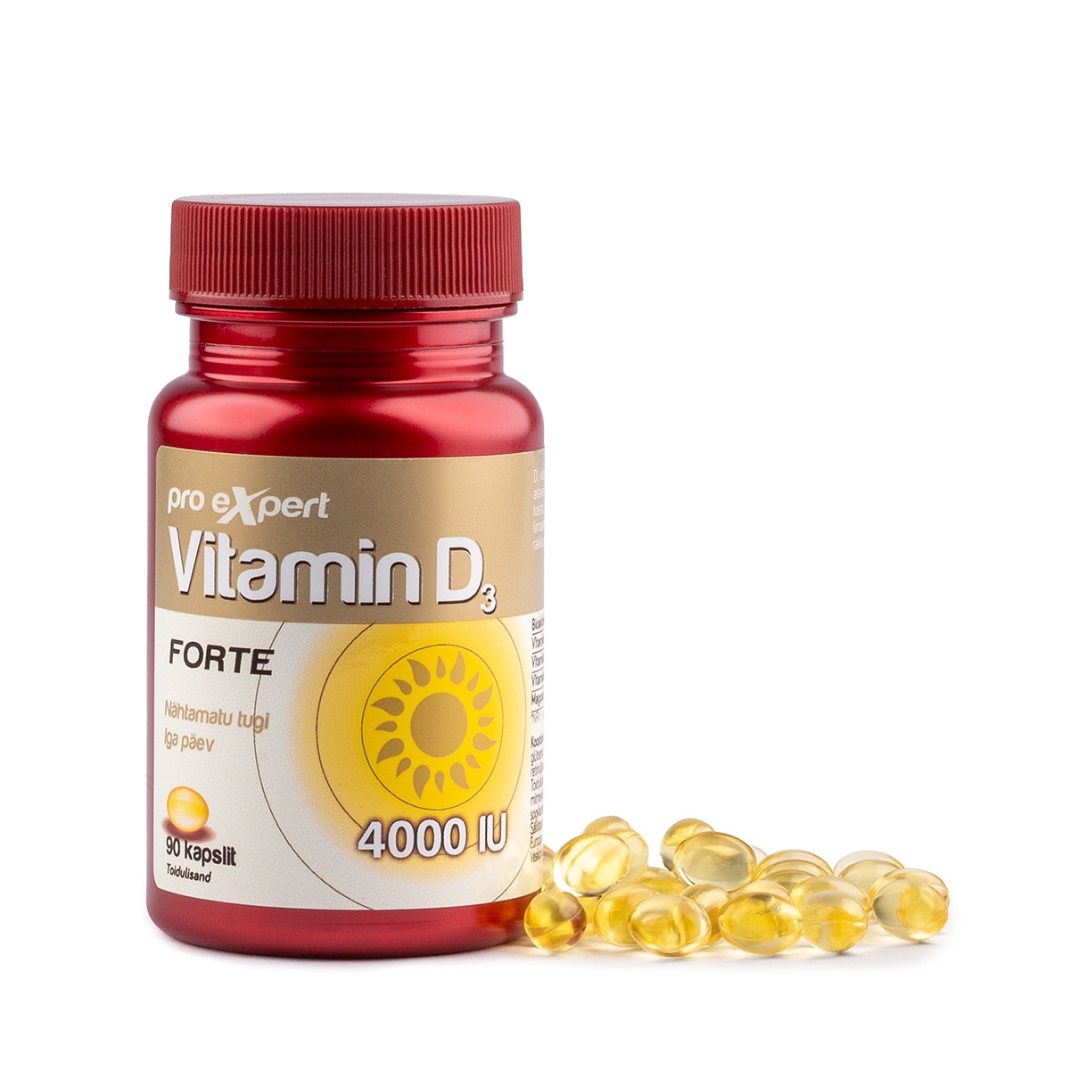 VITAMIN D3 PRO EXPERT 4000IU FORTE KAPSLID N90 - Tootepilt 