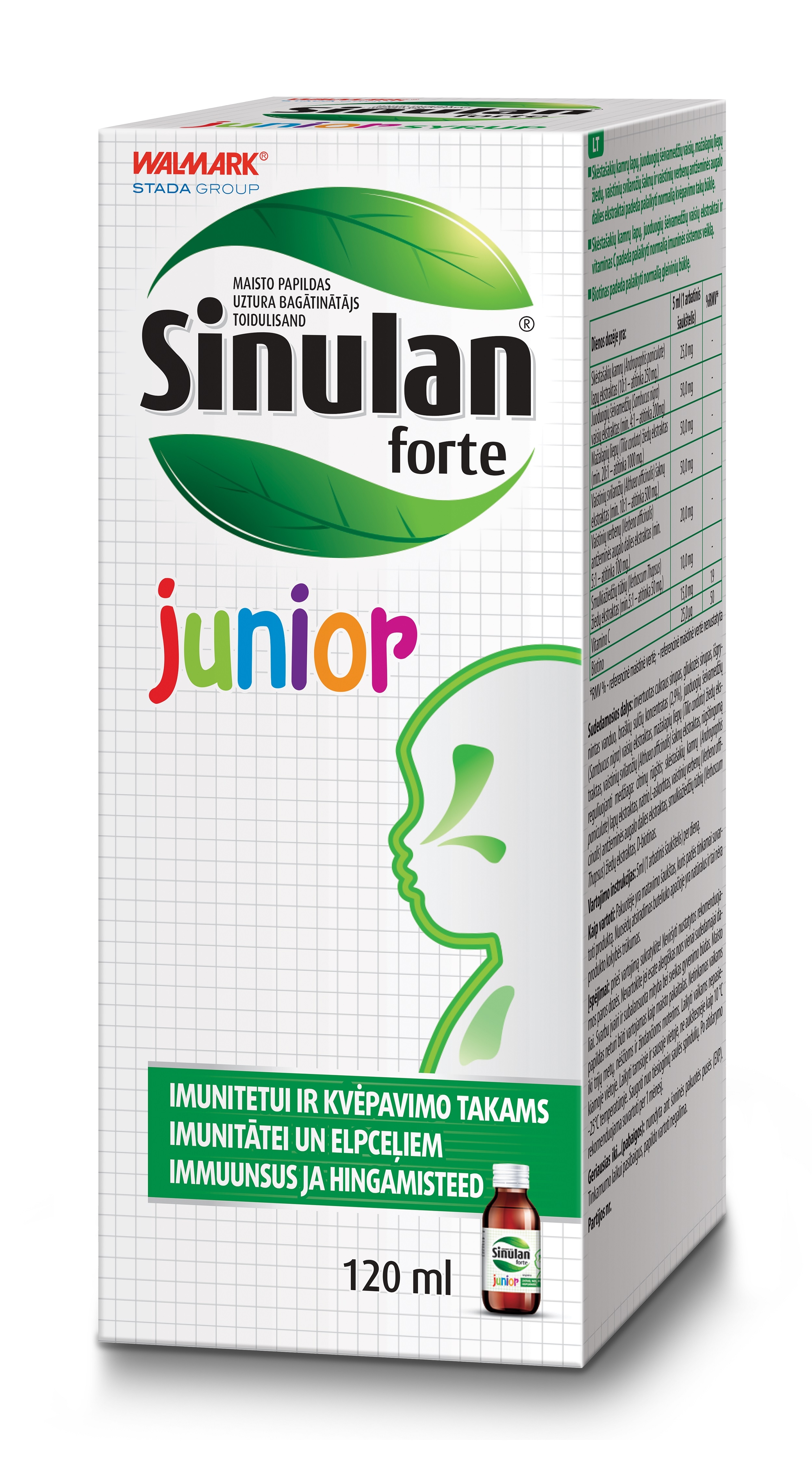 SINULAN FORTE JUNIOR 120ML - Tootepilt 2