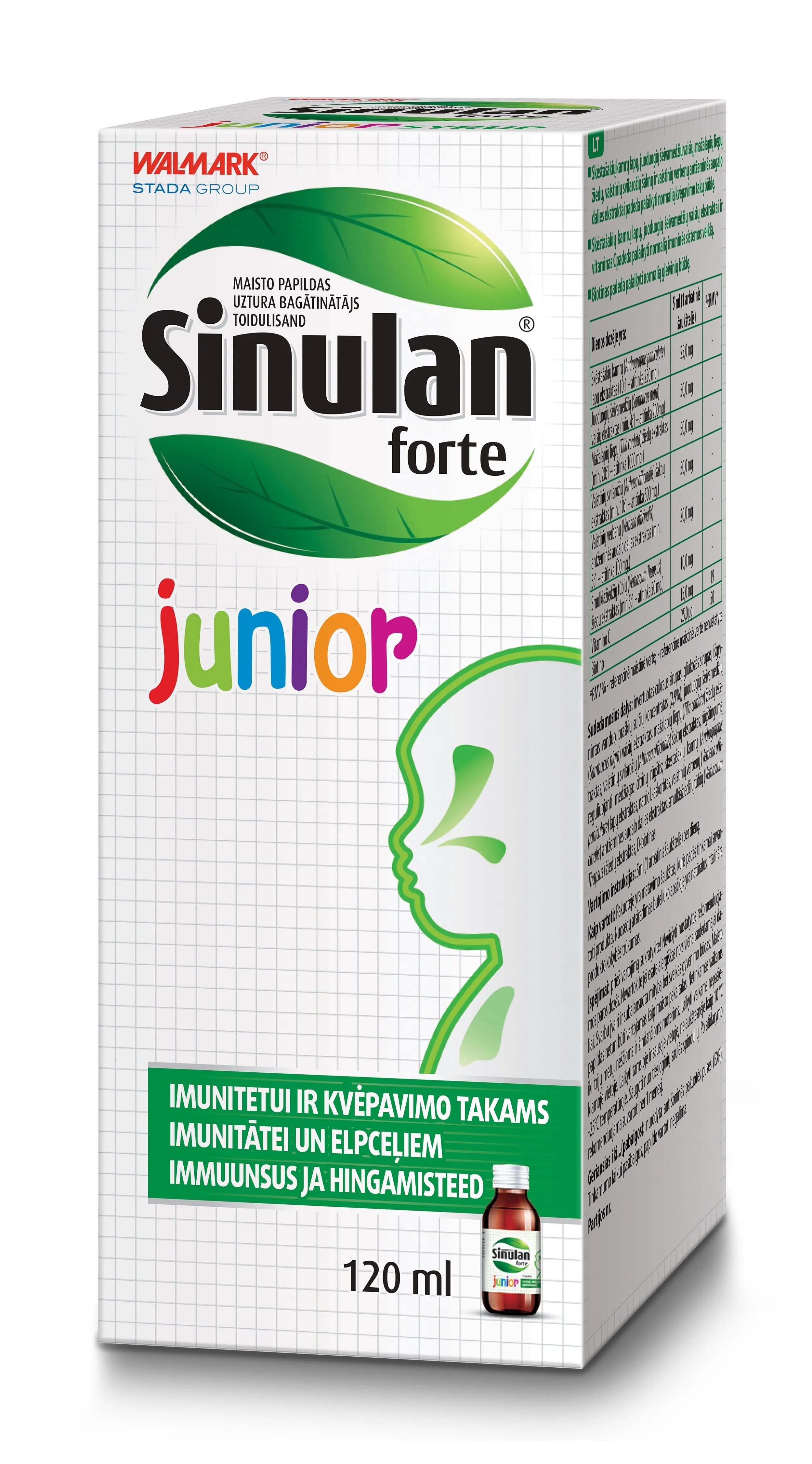 SINULAN FORTE JUNIOR 120ML - Tootepilt 2