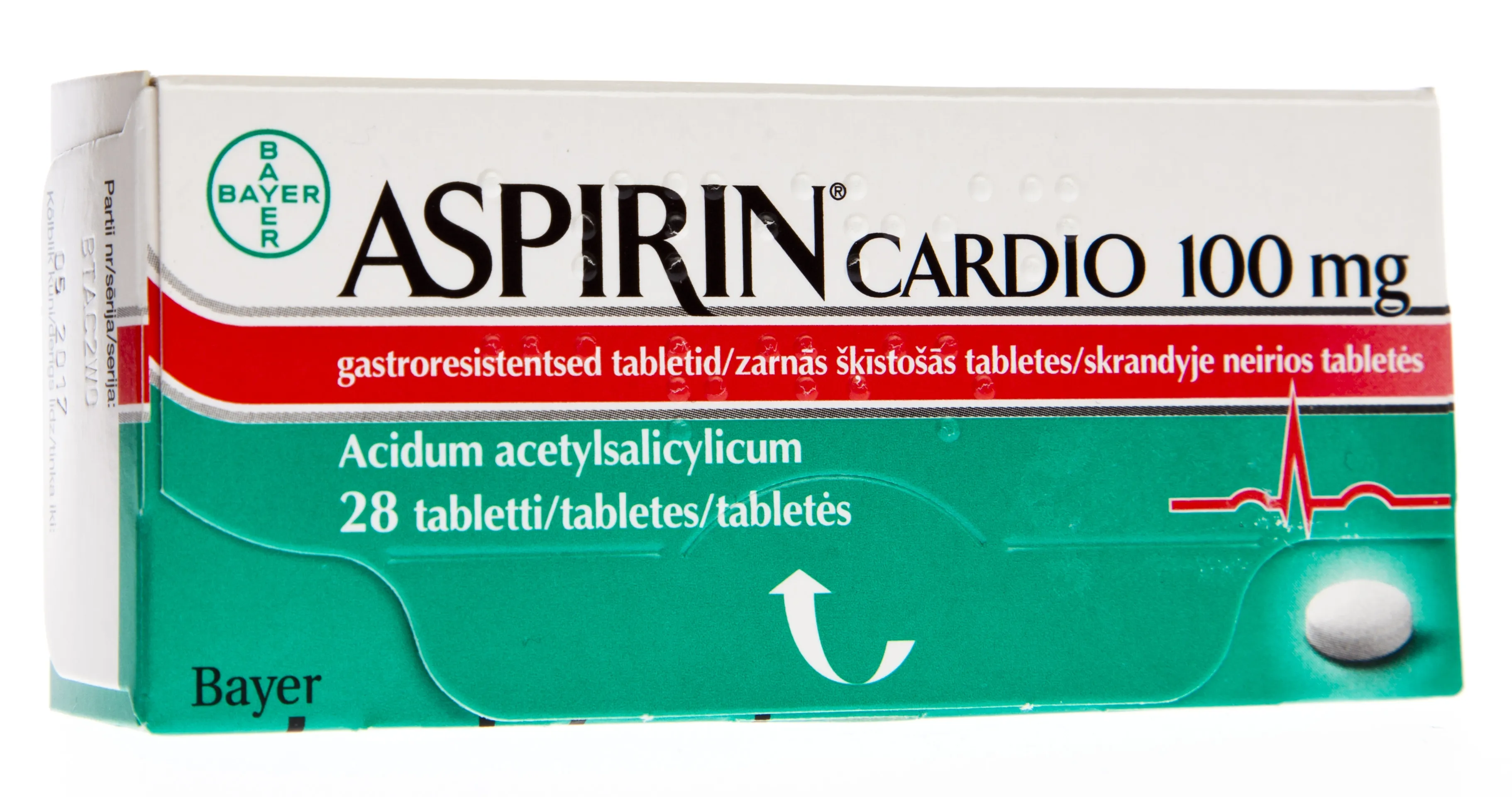 ASPIRIN CARDIO GASTRORESIST TBL 100MG N28 - Tootepilt 