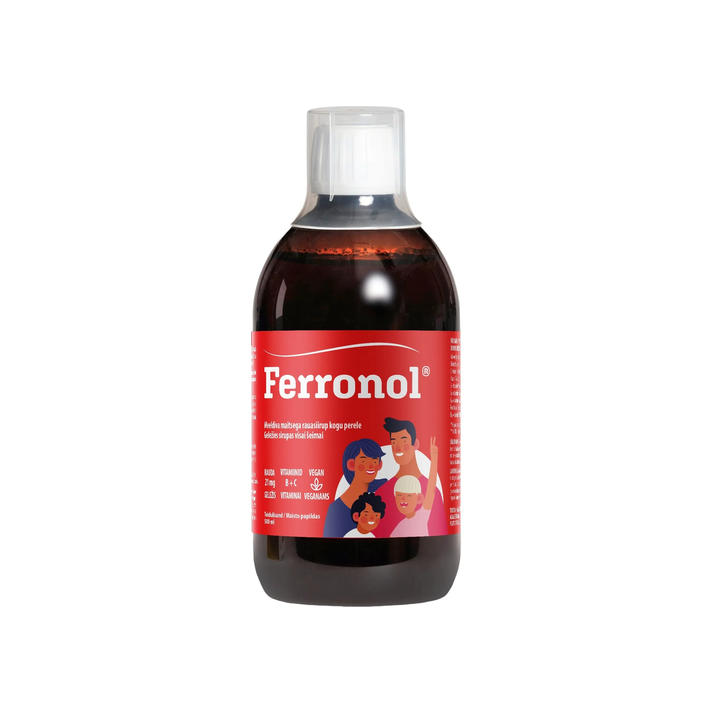 FERRONOL RAUASIIRUP 500ML - Tootepilt 