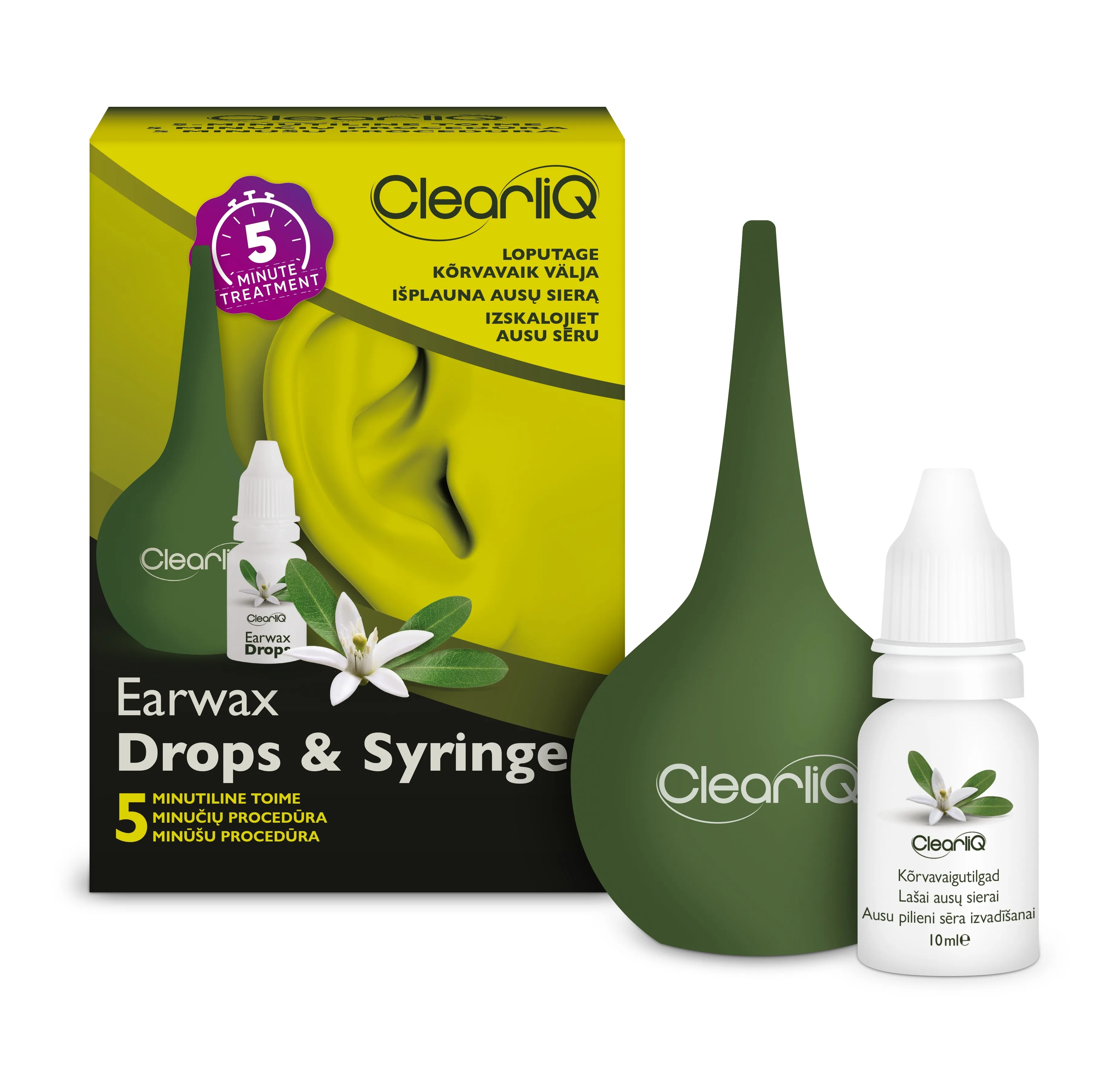 CLEARLIQ KÕRVAVAIGUTILGAD 10ML +VEESÜSTAL 35ML - Tootepilt 