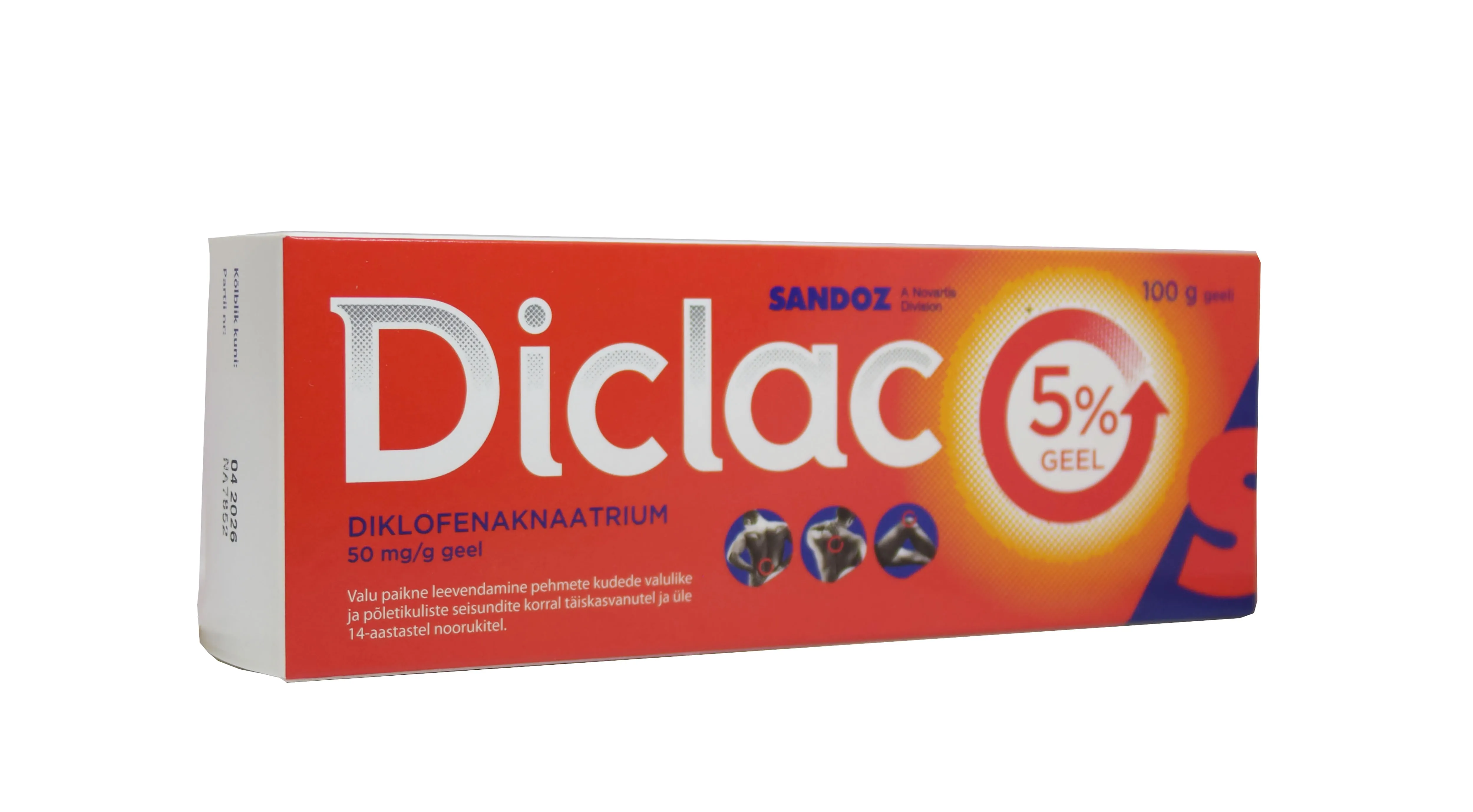 DICLAC 5% GEEL 50MG/G 100G (TML) - Tootepilt 