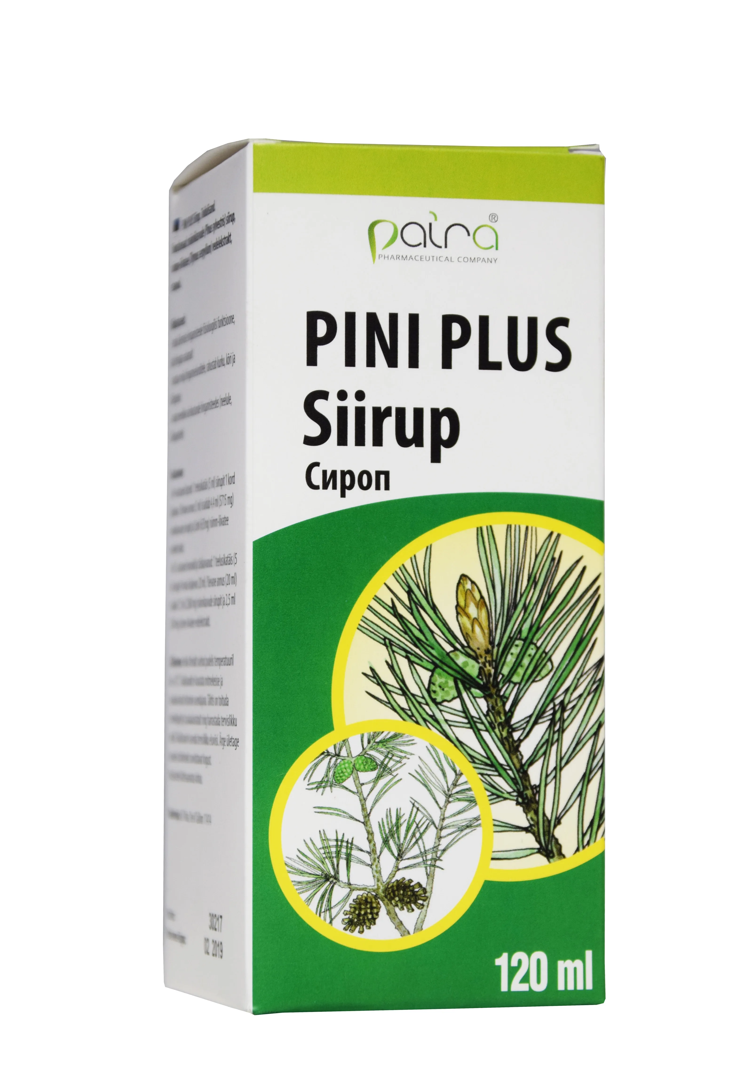 PINI PLUS SIIRUP 120ML PAIRA - Tootepilt 