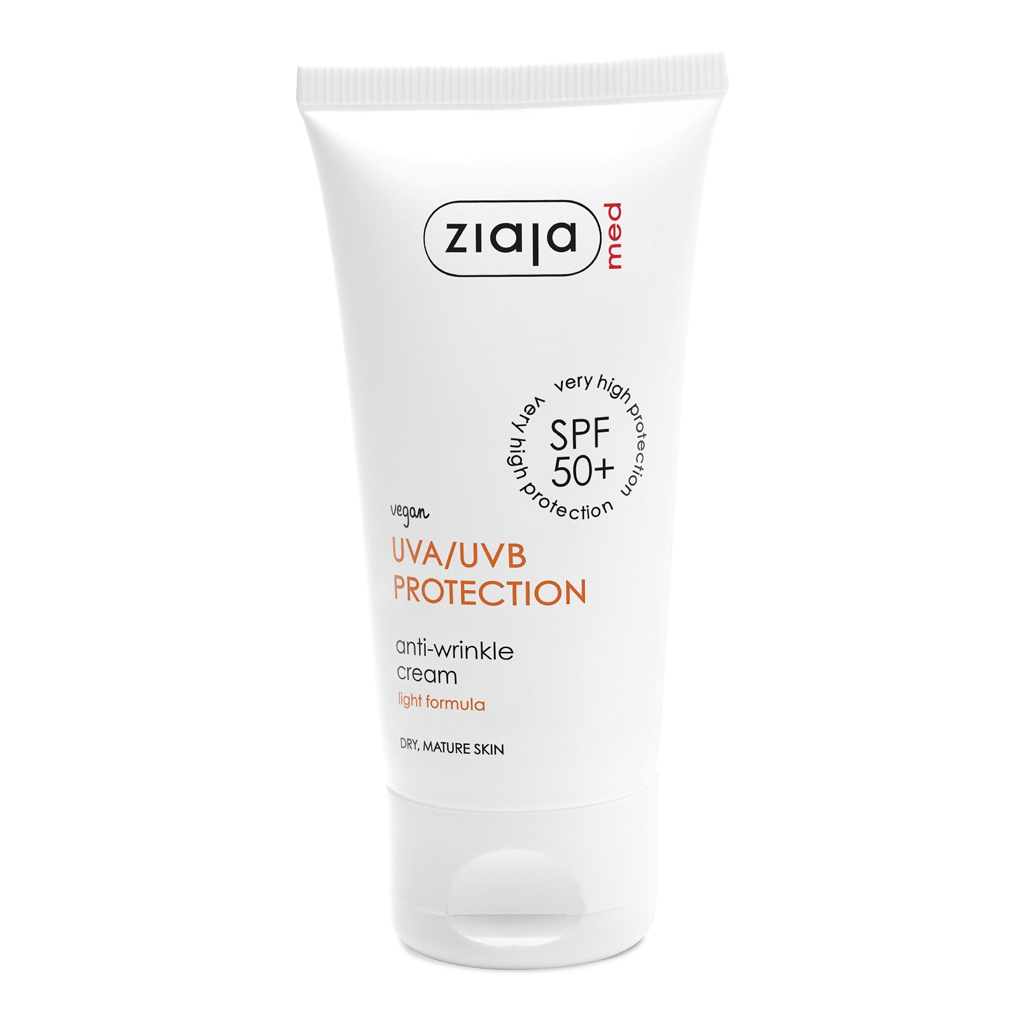 ZIAJA MED PÄEVAKREEM KUIVALE NAHALE SPF50+ 50ML - Tootepilt 
