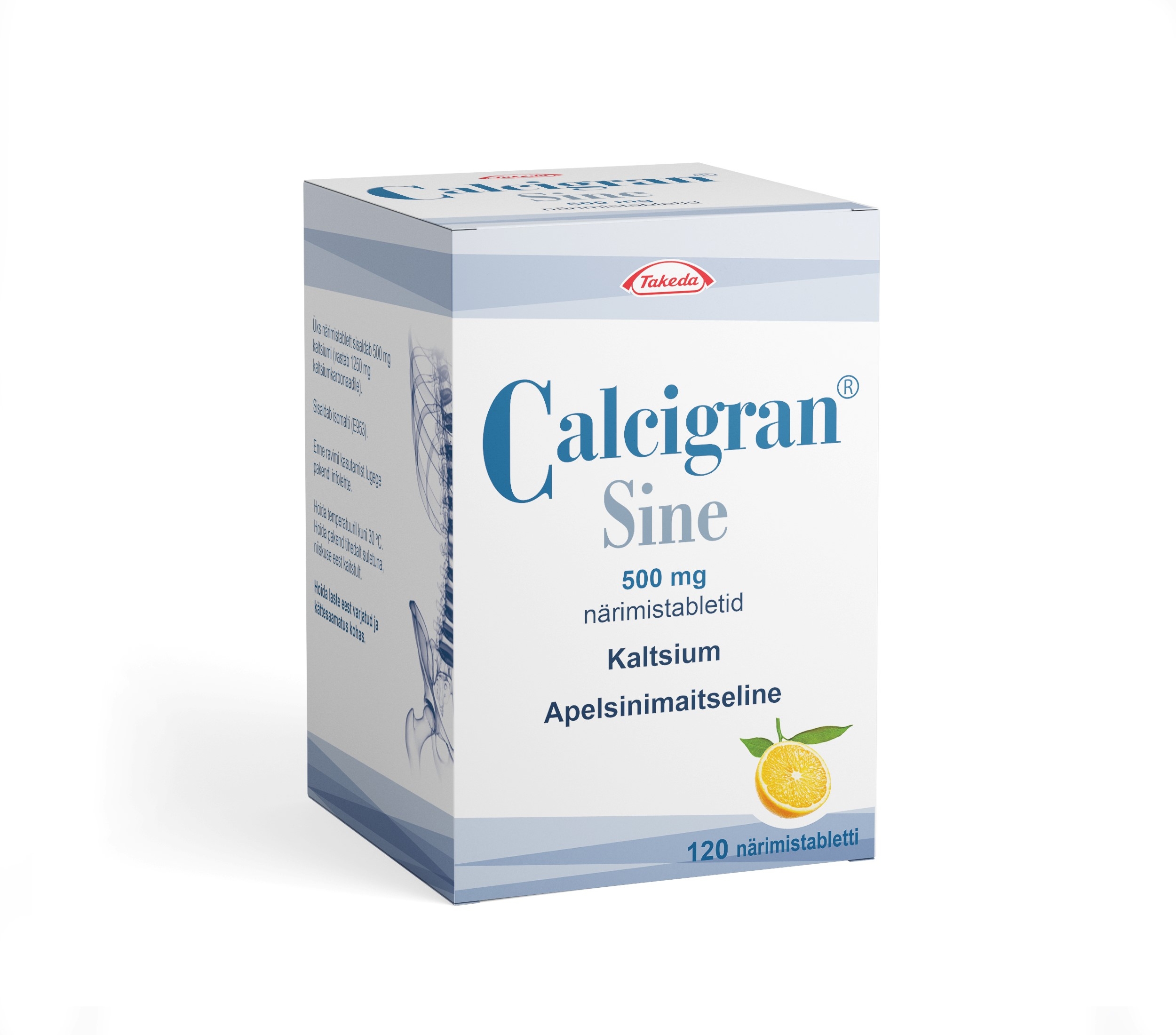 CALCIGRAN SINE NÄRIMISTBL 1250MG N120 - Tootepilt 