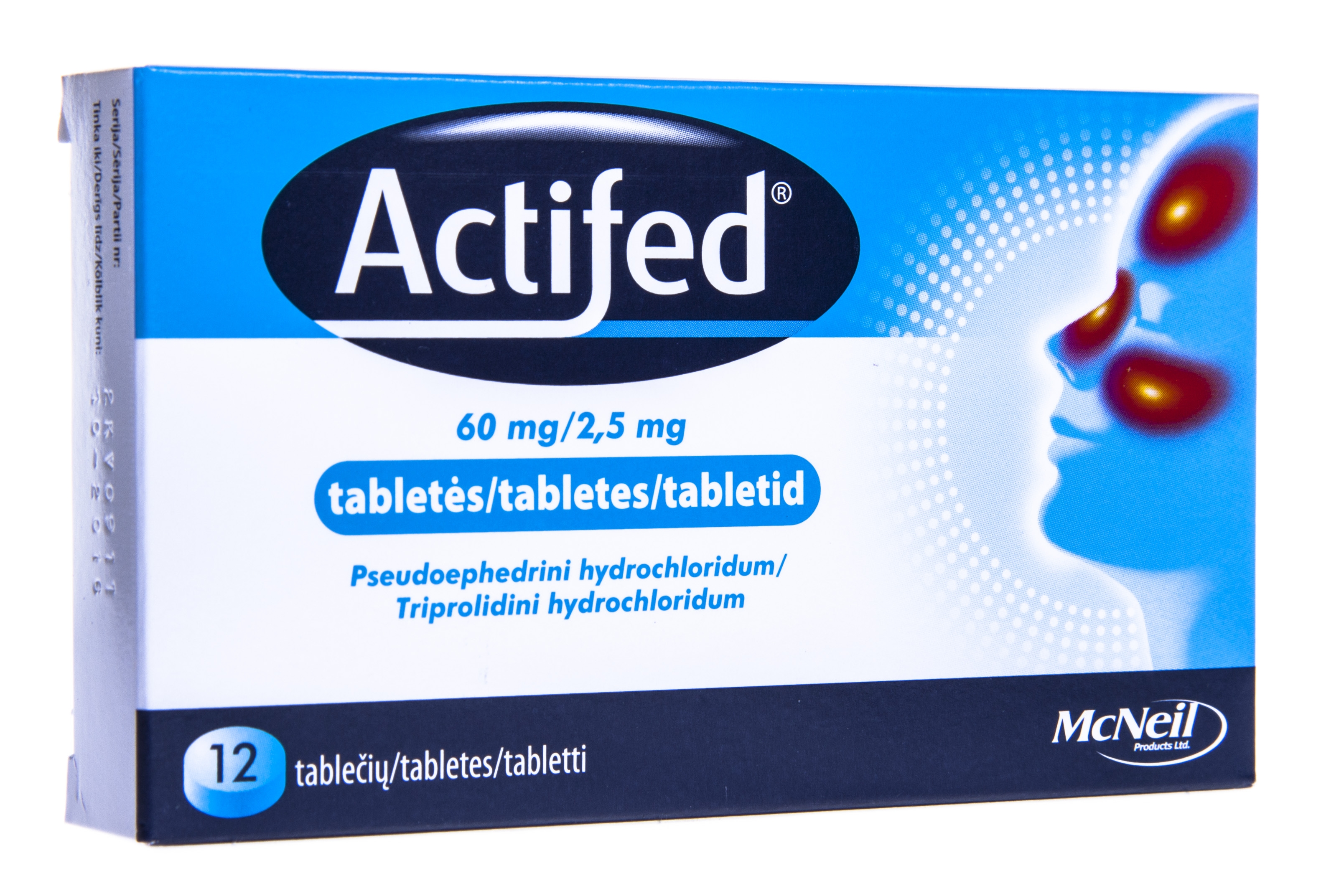 ACTIFED TBL 2,5MG+60MG N12 - Tootepilt 