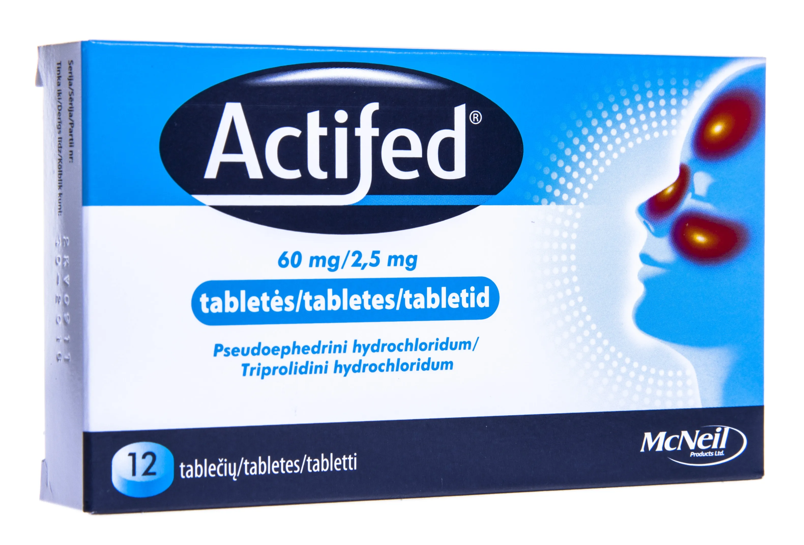 ACTIFED TBL 2,5MG+60MG N12 - Tootepilt 